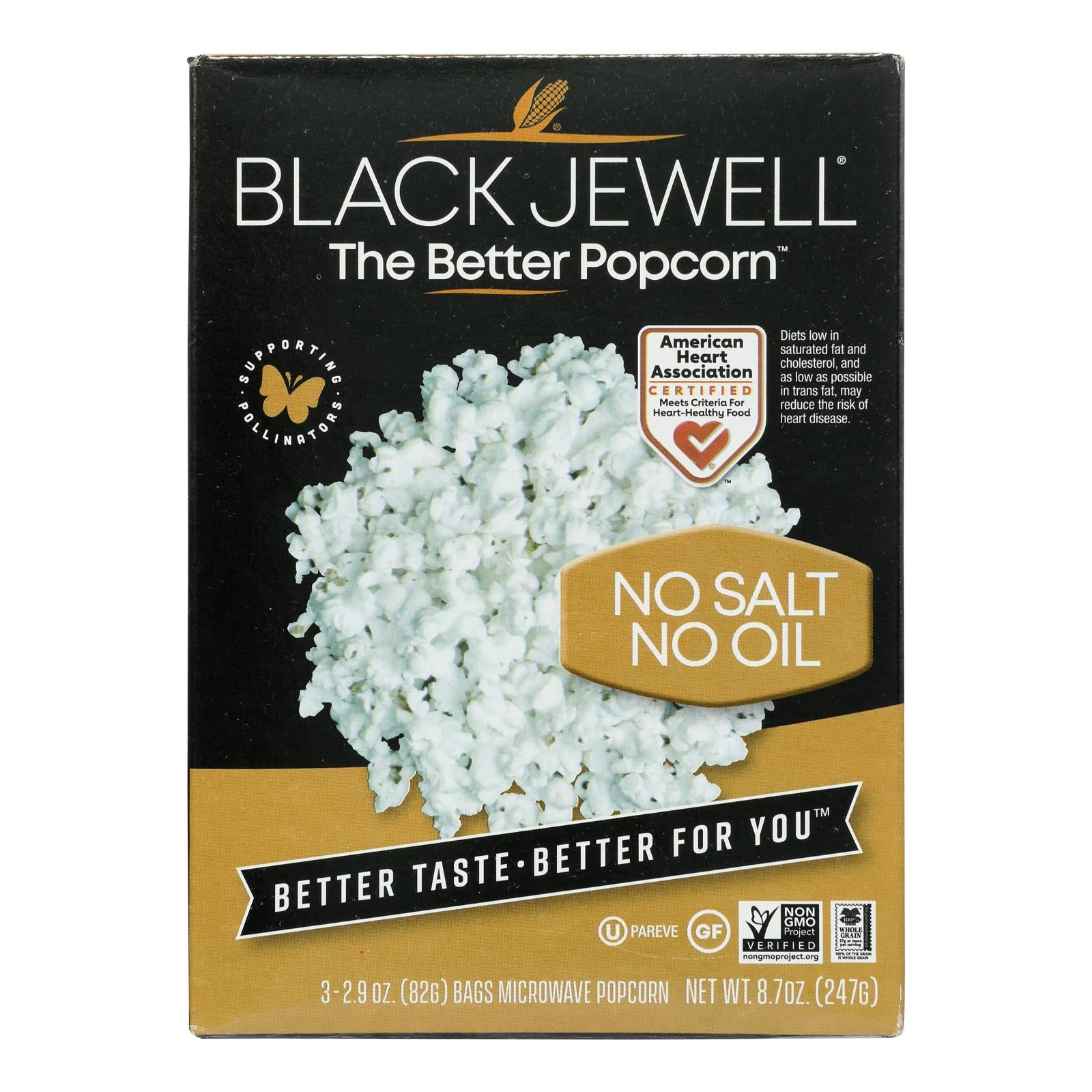 Black Jewell, Microwave Popcorn - Case Of 6 - 8.7 Oz