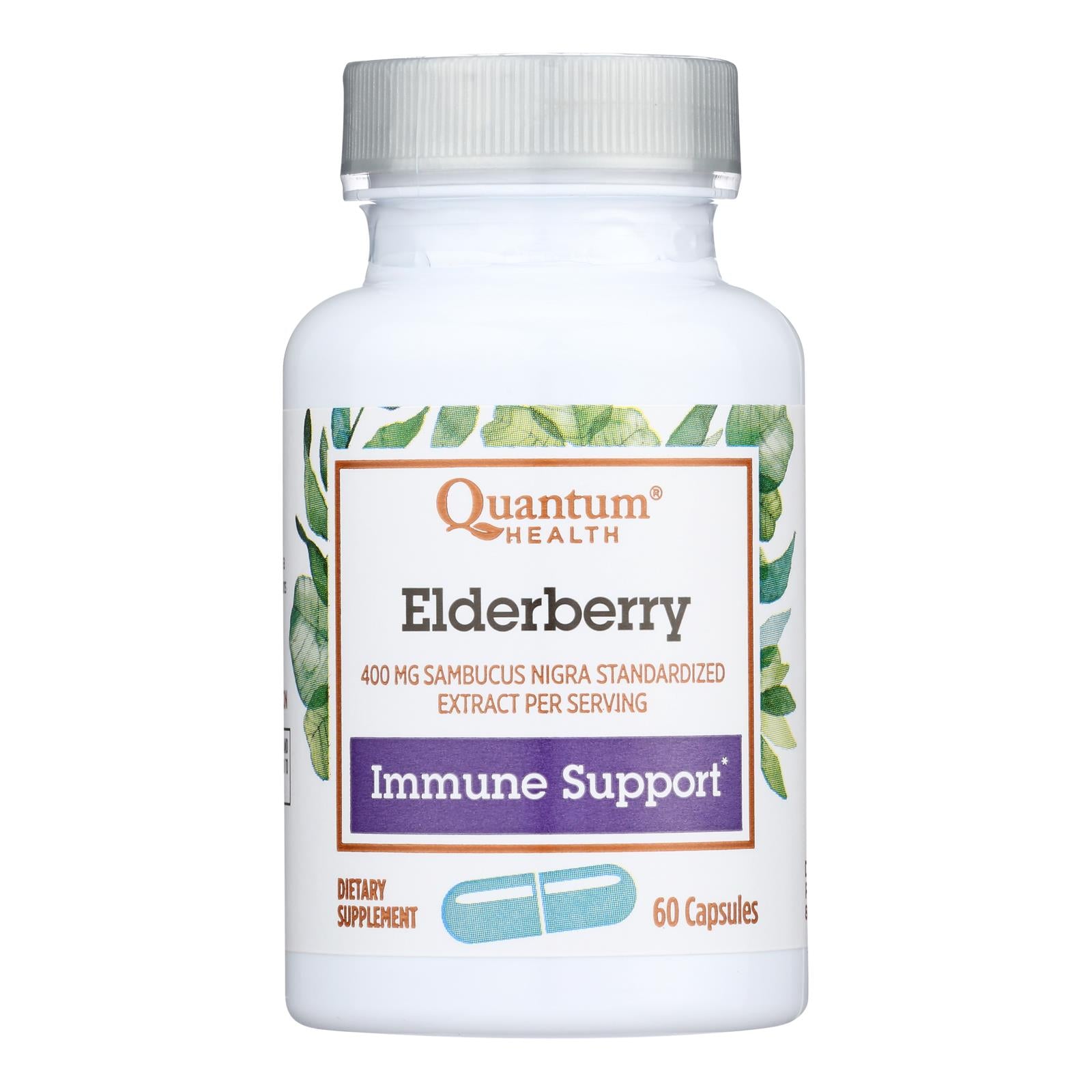 Quantum Elderberry Immune Defense Extract - 400 Mg - 60 Capsules