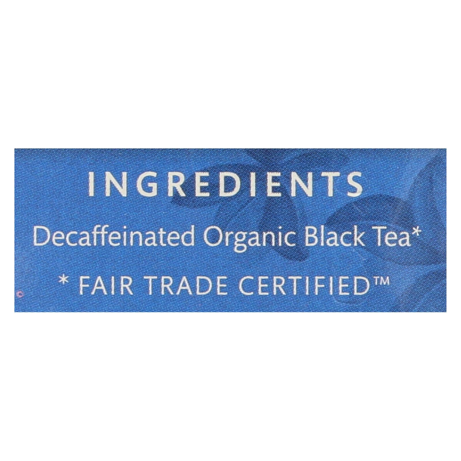 Choice Organic Black Tea - Decaffeinated English Breakfast - Case Of 6 - 16 Bags