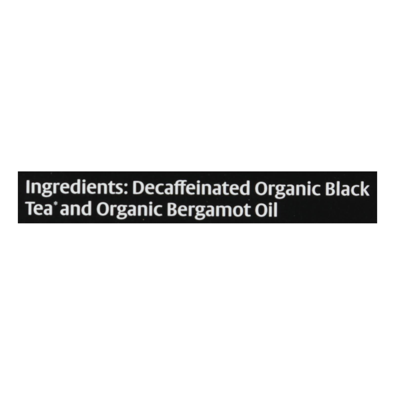 Choice Organic Teas Decaffeinated Earl Grey Tea - 16 Tea Bags - Case Of 6