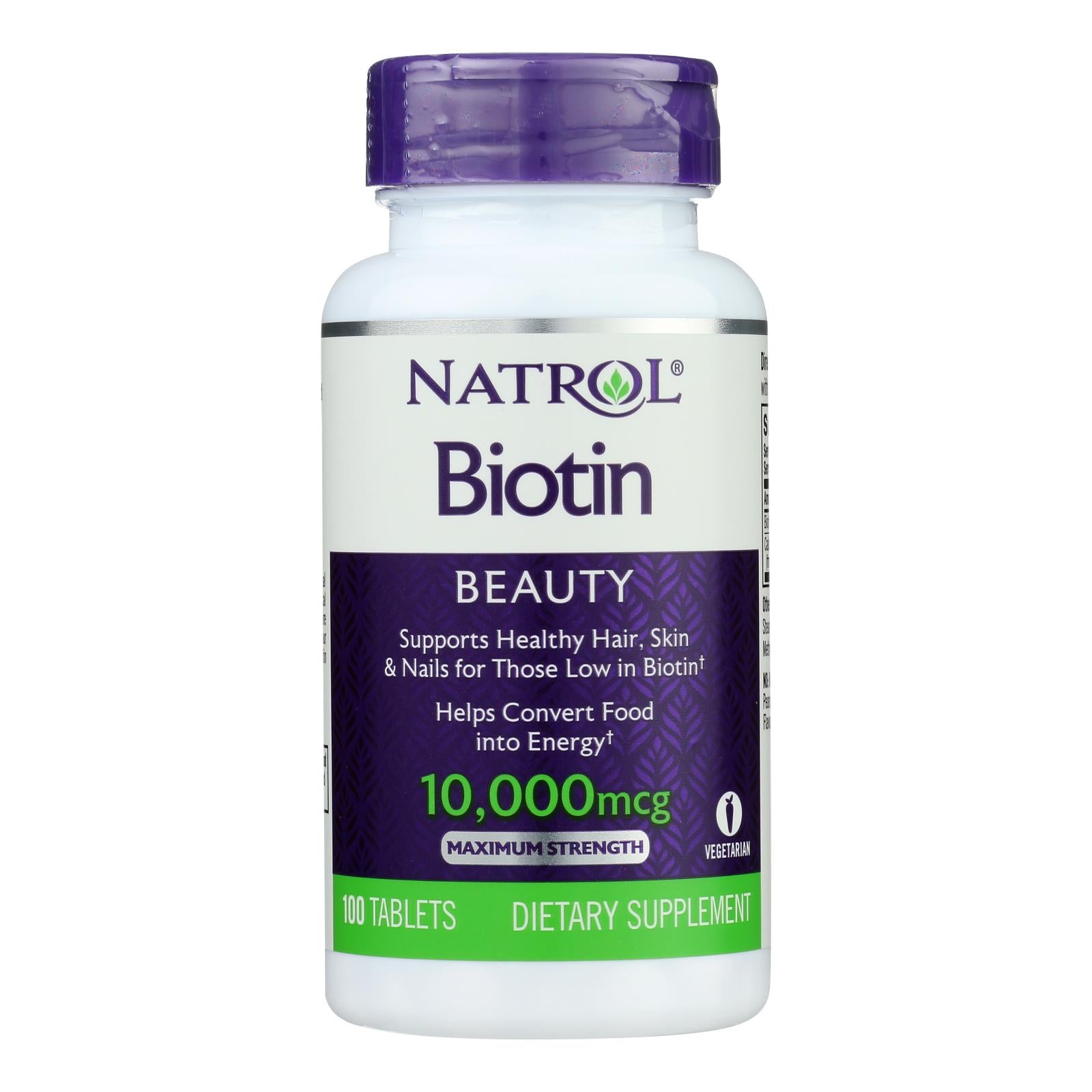 Natrol Biotin - 10000 Mcg - 100 Tablets