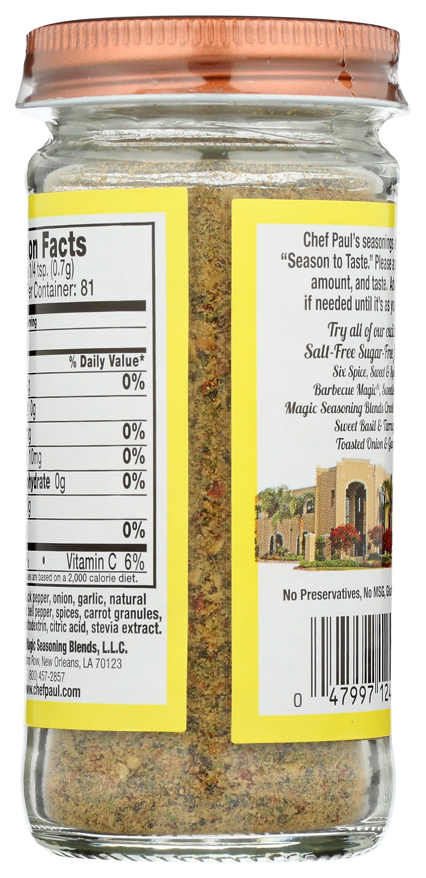 MAGIC SEASONING BLENDS SSNNG SF CRCKD PPR & L - Case of 6