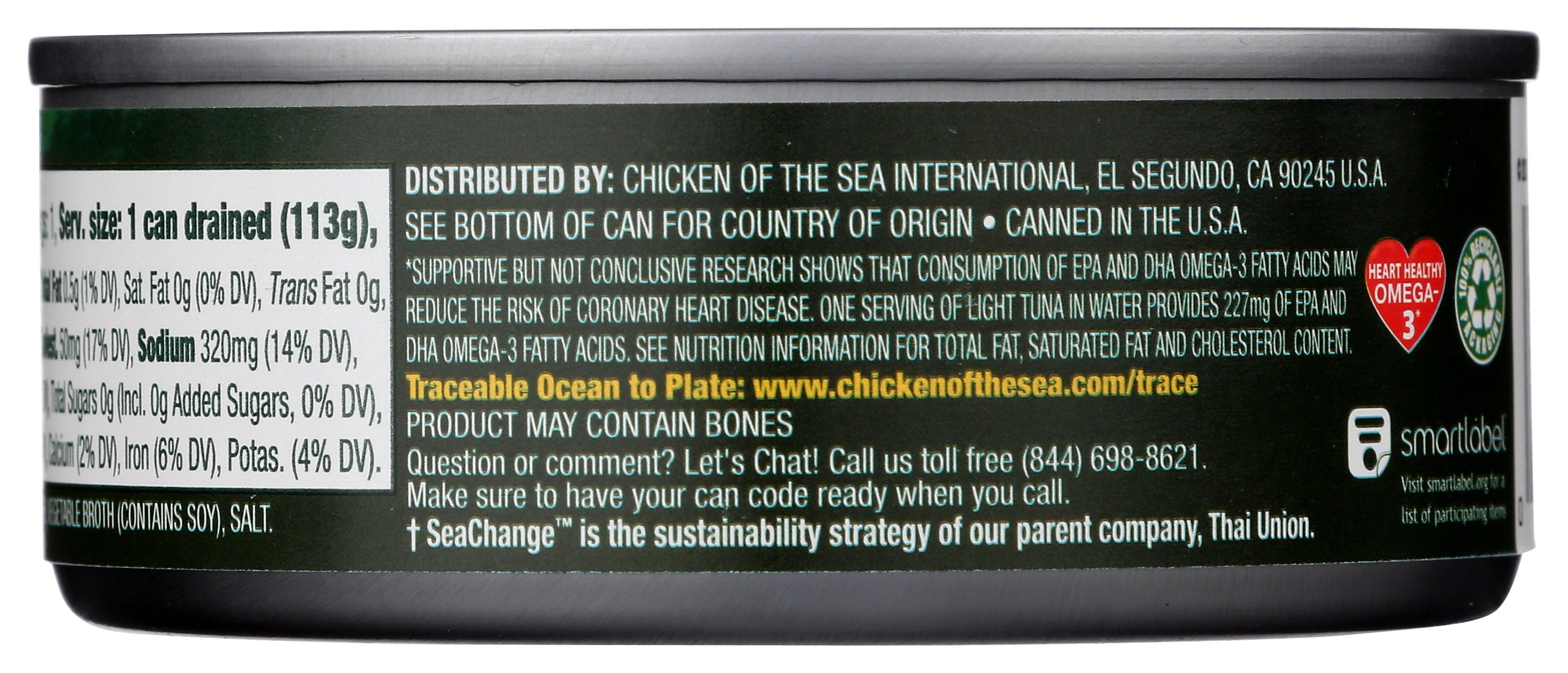 CHICKEN OF THE SEA TUNA CHUNK - Case of 24