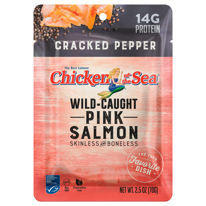 Chicken Of The Sea - Salmon Pink Crkd Pepper - Case Of 12-2.5 Oz
