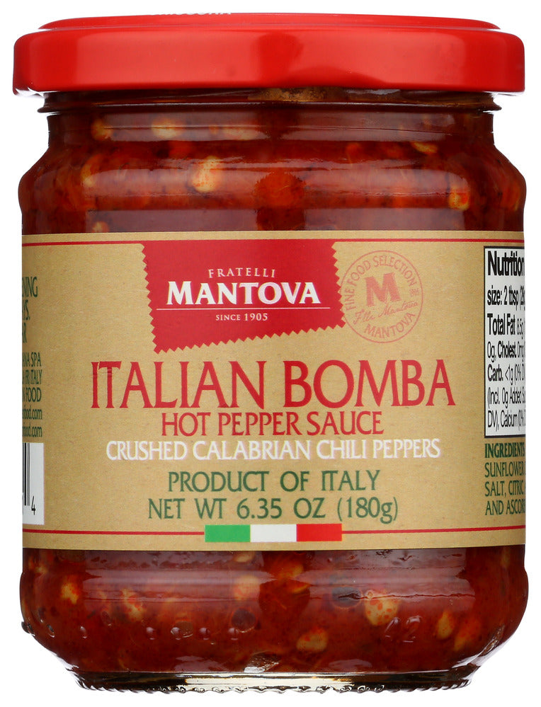 Mantova Crushed Calabrian Hot Chili Pepper - Case of 6 - 6.35 oz