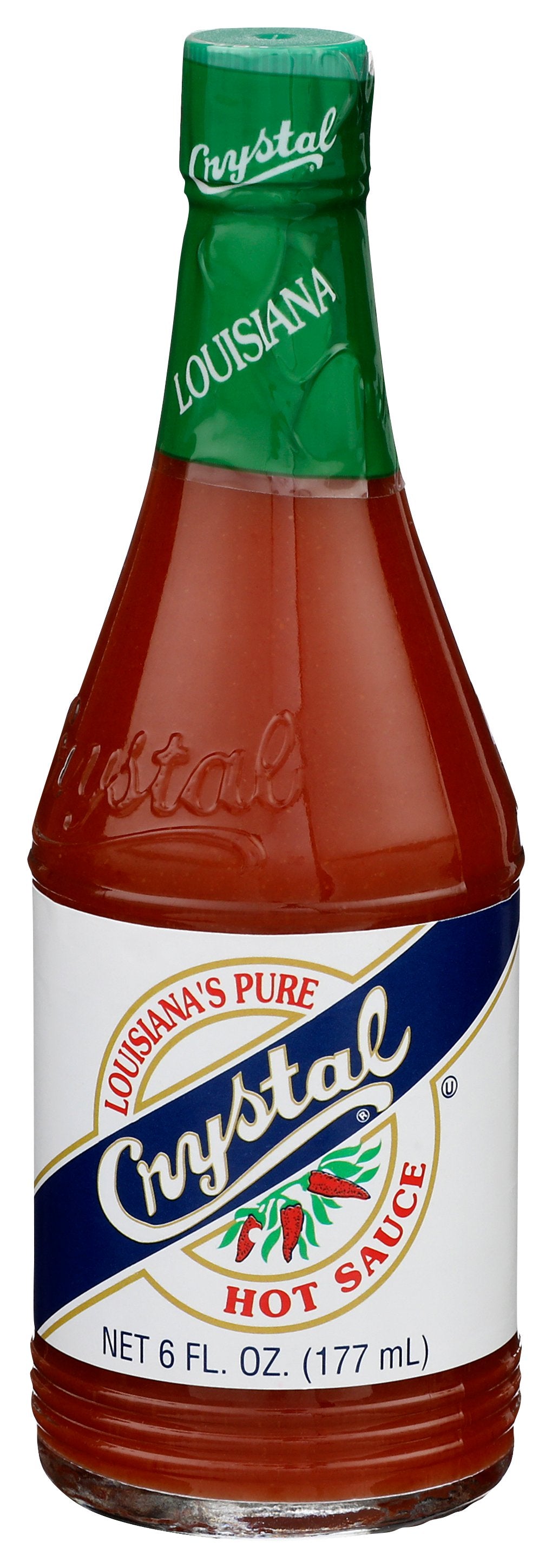 CRYSTAL HOT SCE - Case of 12 [CRYSTAL - LOUISIANA'S PURE HOT SAUCE - 6 FLUID OUNCE - 6 OZ]