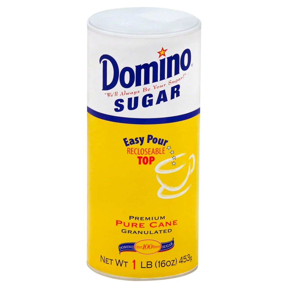 Domino Pure Cane Granulated Sugar - Case of 12 - 16 oz
