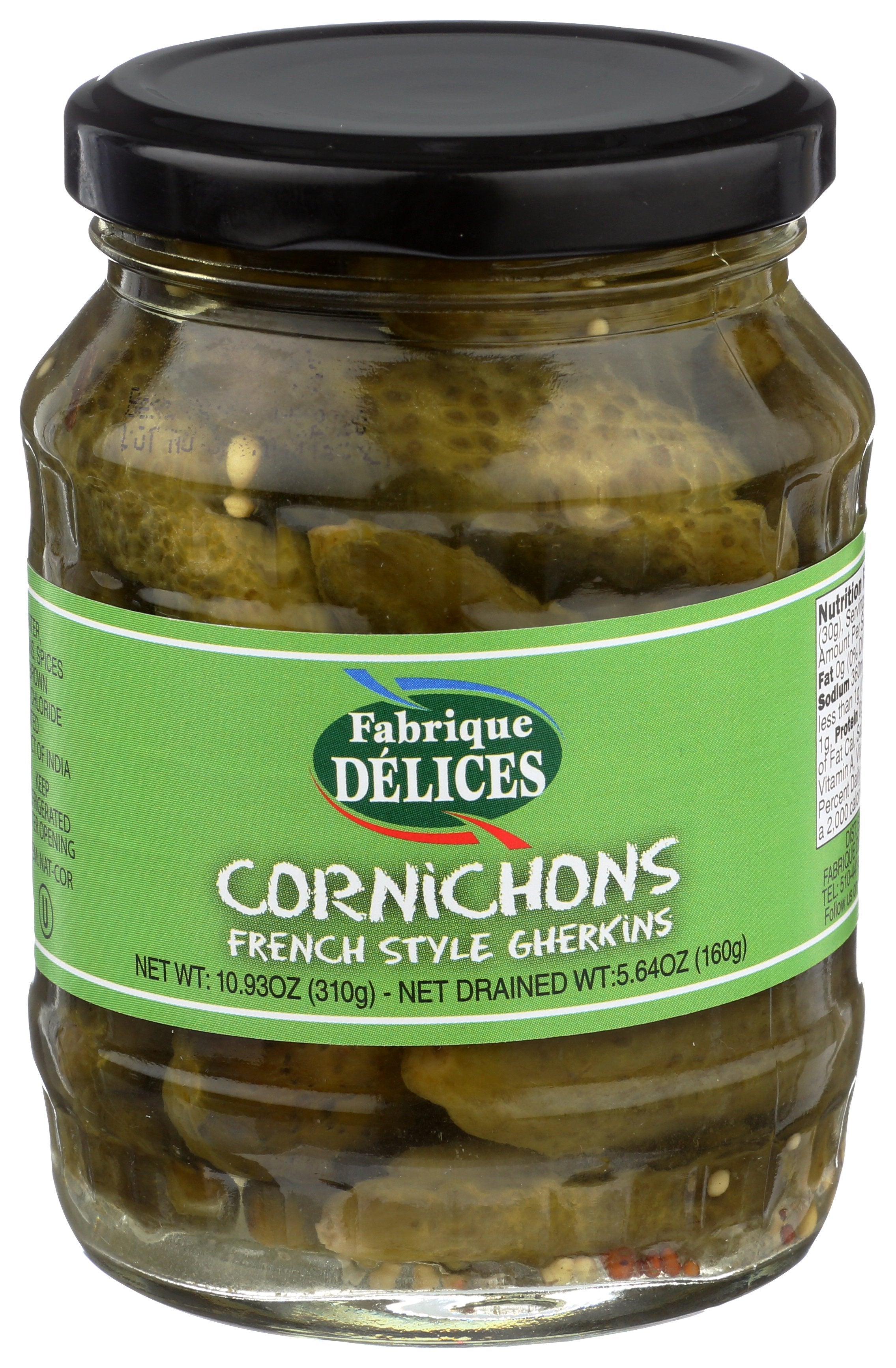 FABRIQUE DELICES CORNICHON RETAIL JAR - Case of 12
