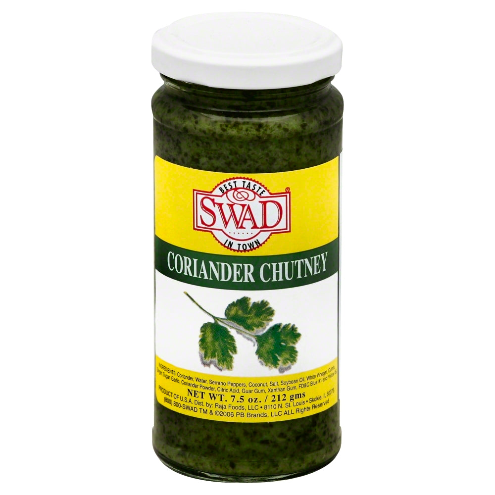 Swad Chutney Coriander - Case of 12 - 7.5 oz