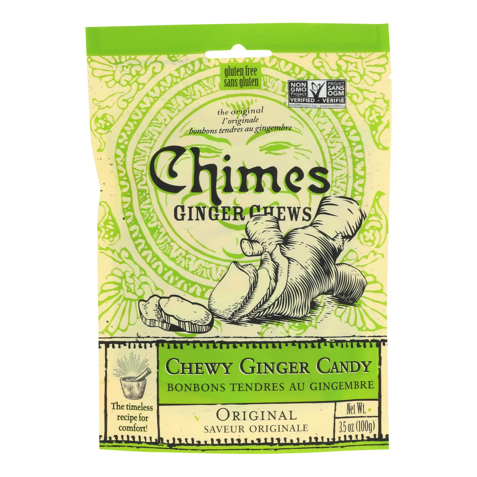 Chimes - Ginger Chews Orginal - Case of 12-3.5 OZ