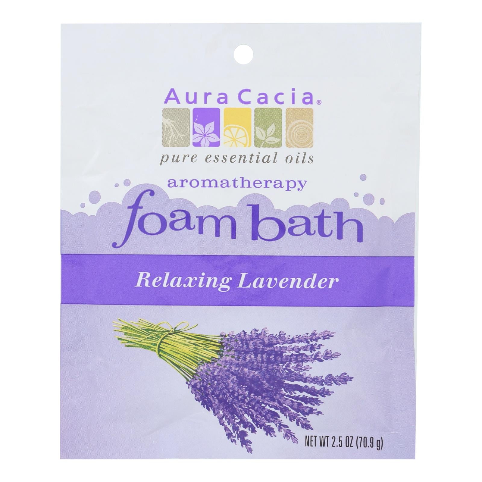 Aura Cacia - Foam Bath Relaxing Lavender - 2.5 Oz - Case Of 6