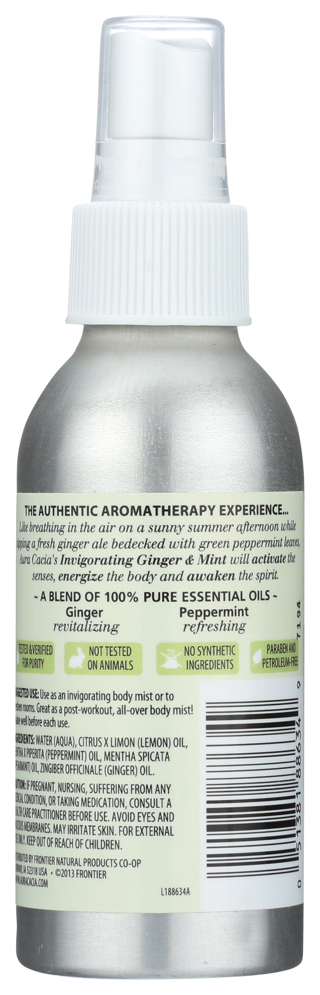 AURA CACIA AROMA MIST INVGRTNG GINGER MIN - Case of 3