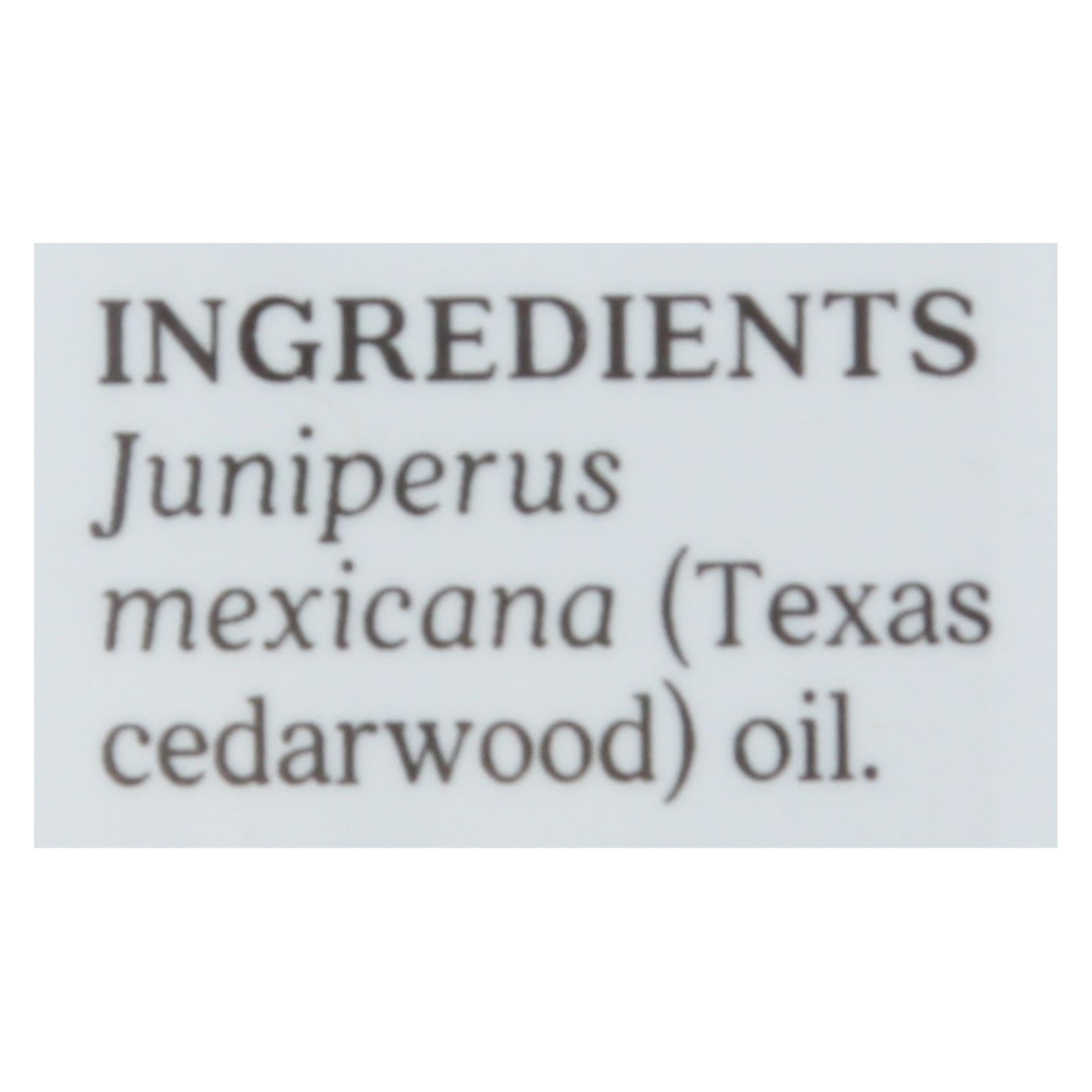 Aura Cacia - Essential Oil - Cedarwood Texas - .5 Oz