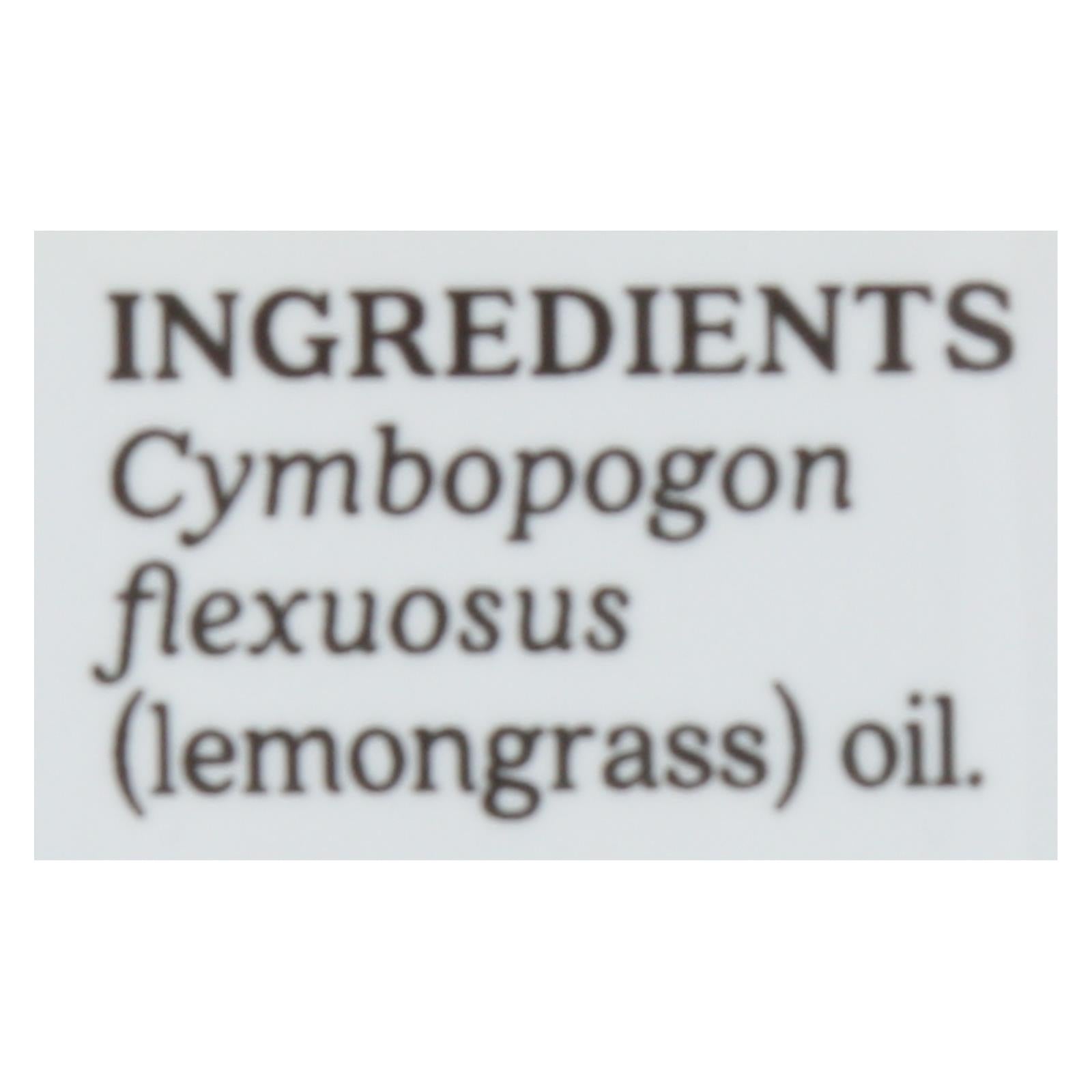 Aura Cacia - Pure Essential Oil Lemongrass - 0.5 Fl Oz