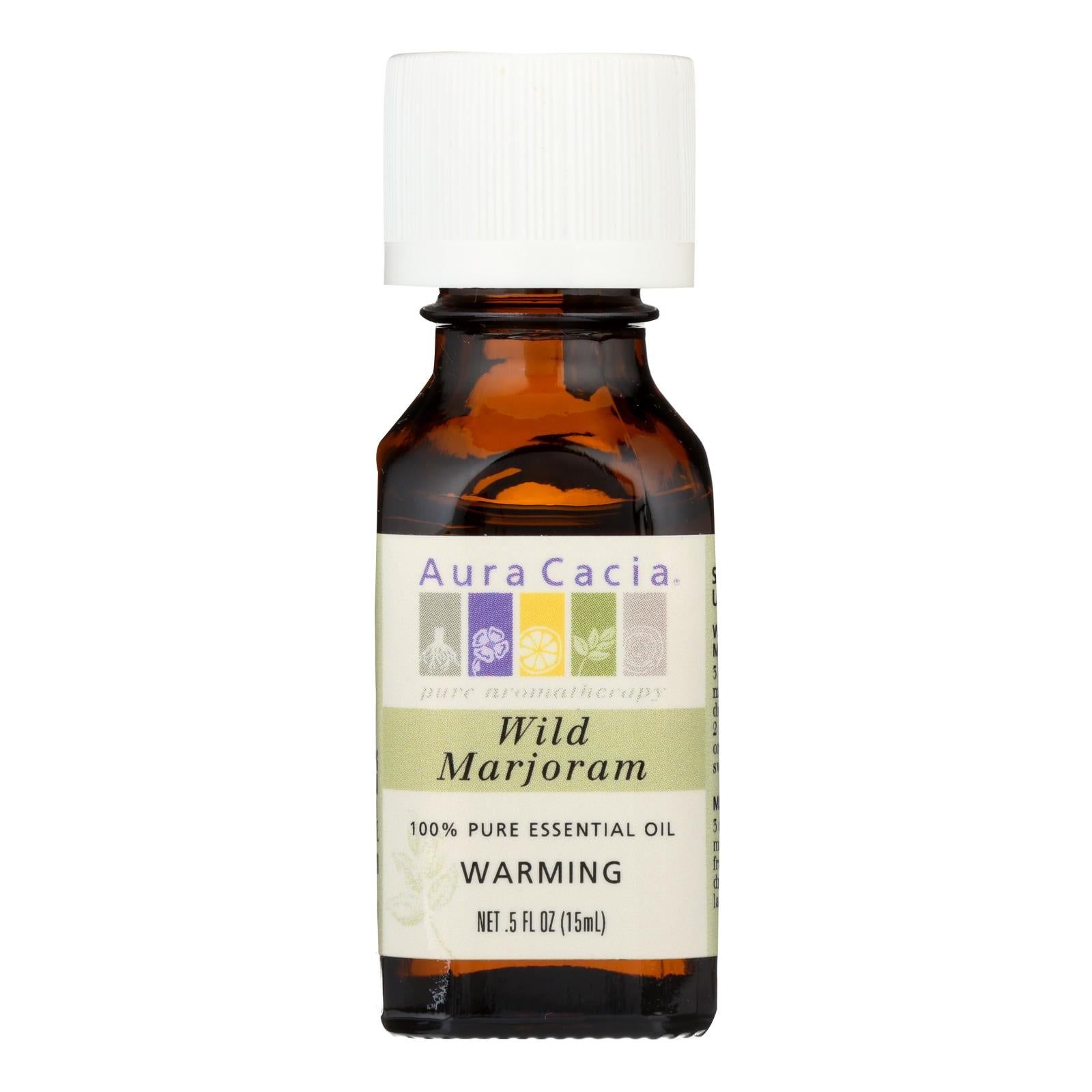 Aura Cacia - Pure Essential Oil Wild Marjoram - 0.5 Fl Oz