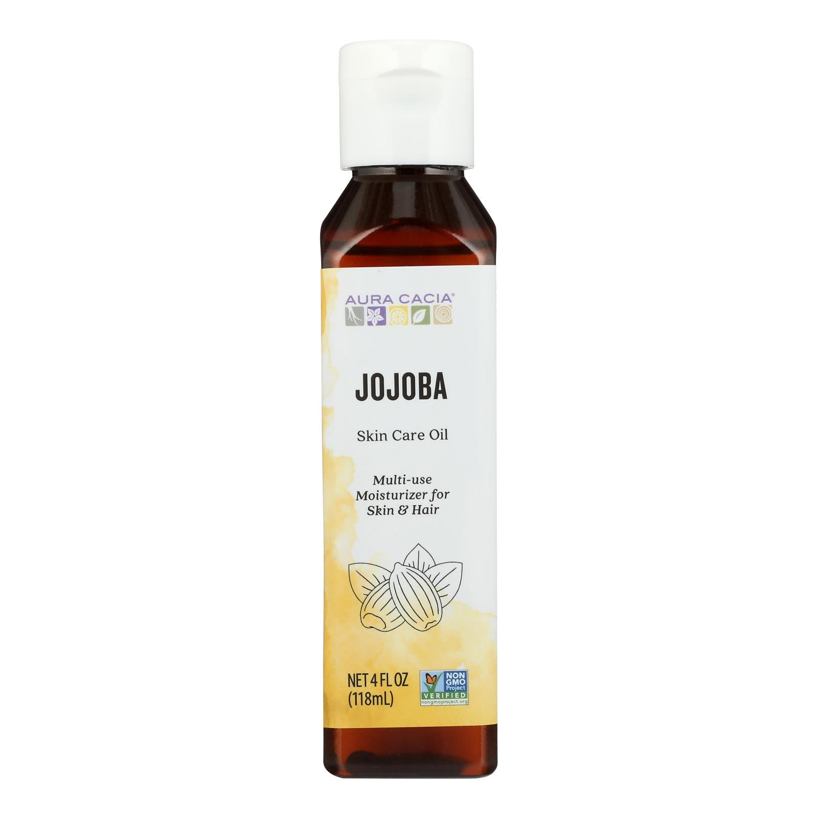 Aura Cacia - Jojoba Natural Skin Care Oil - 4 Fl Oz