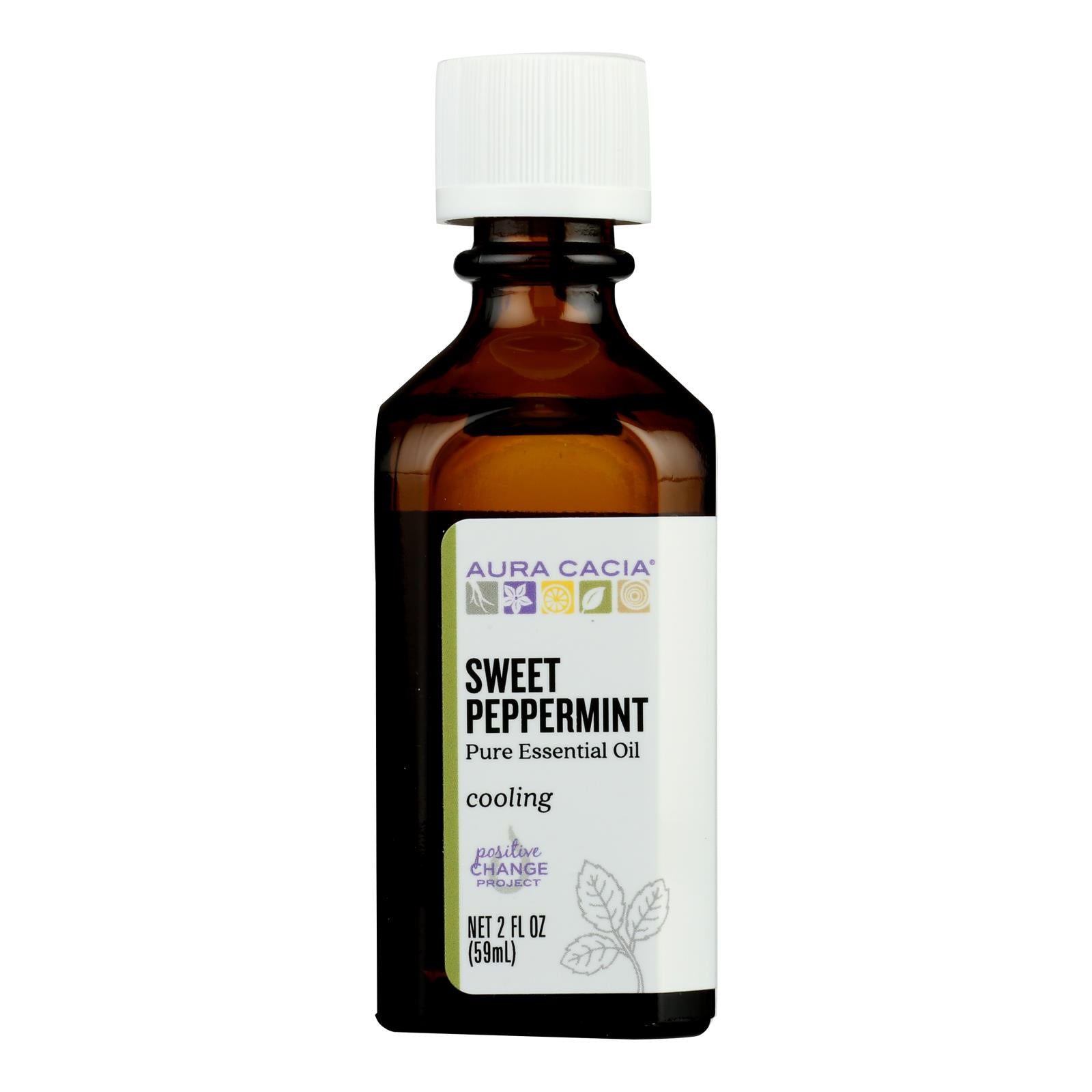 Aura Cacia - Ess Oil Pprmnt Cooling - 1 Each-2 FZ