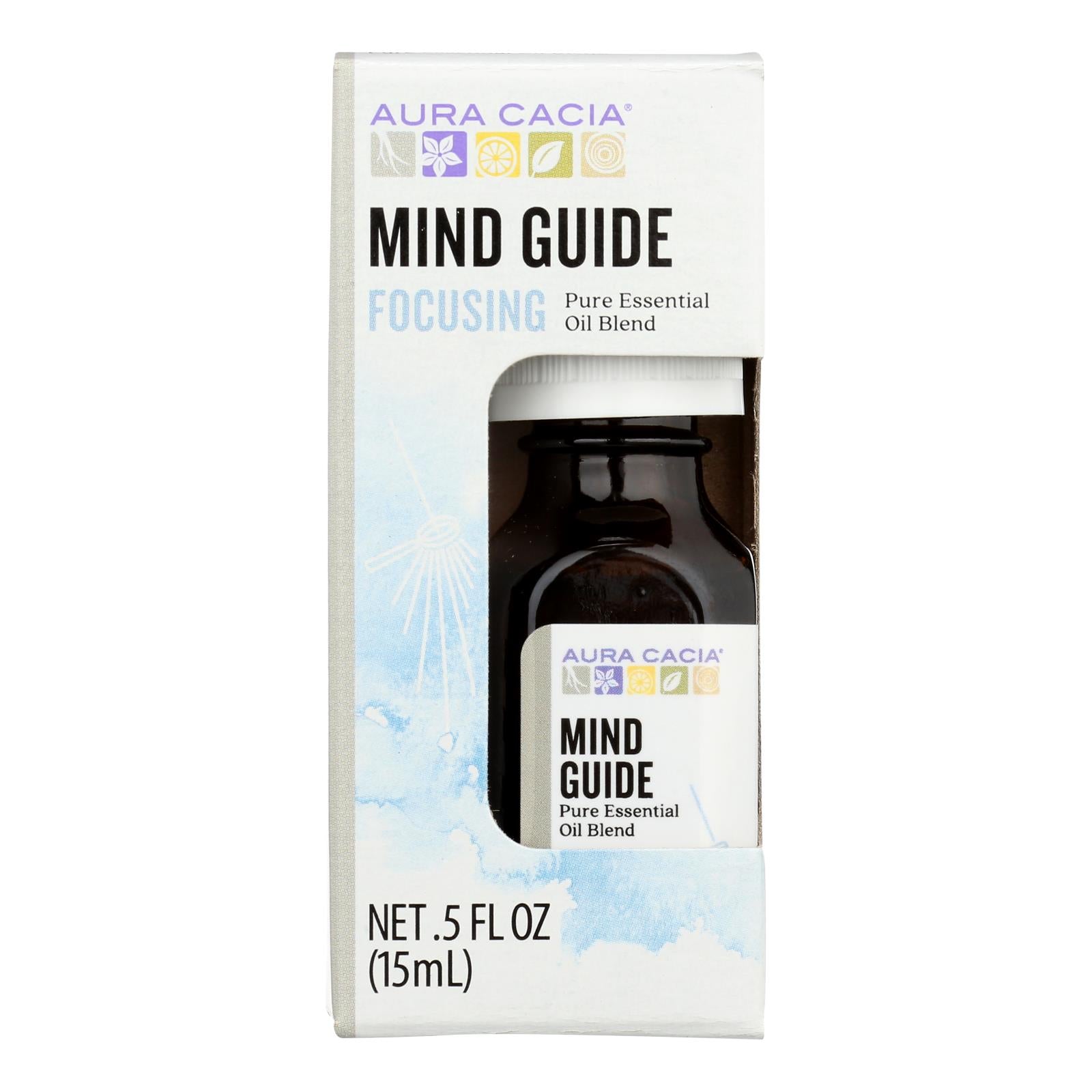 Aura Cacia - Ess Oil Mind Guide Bxd - Case of 3 - 0.5 OZ