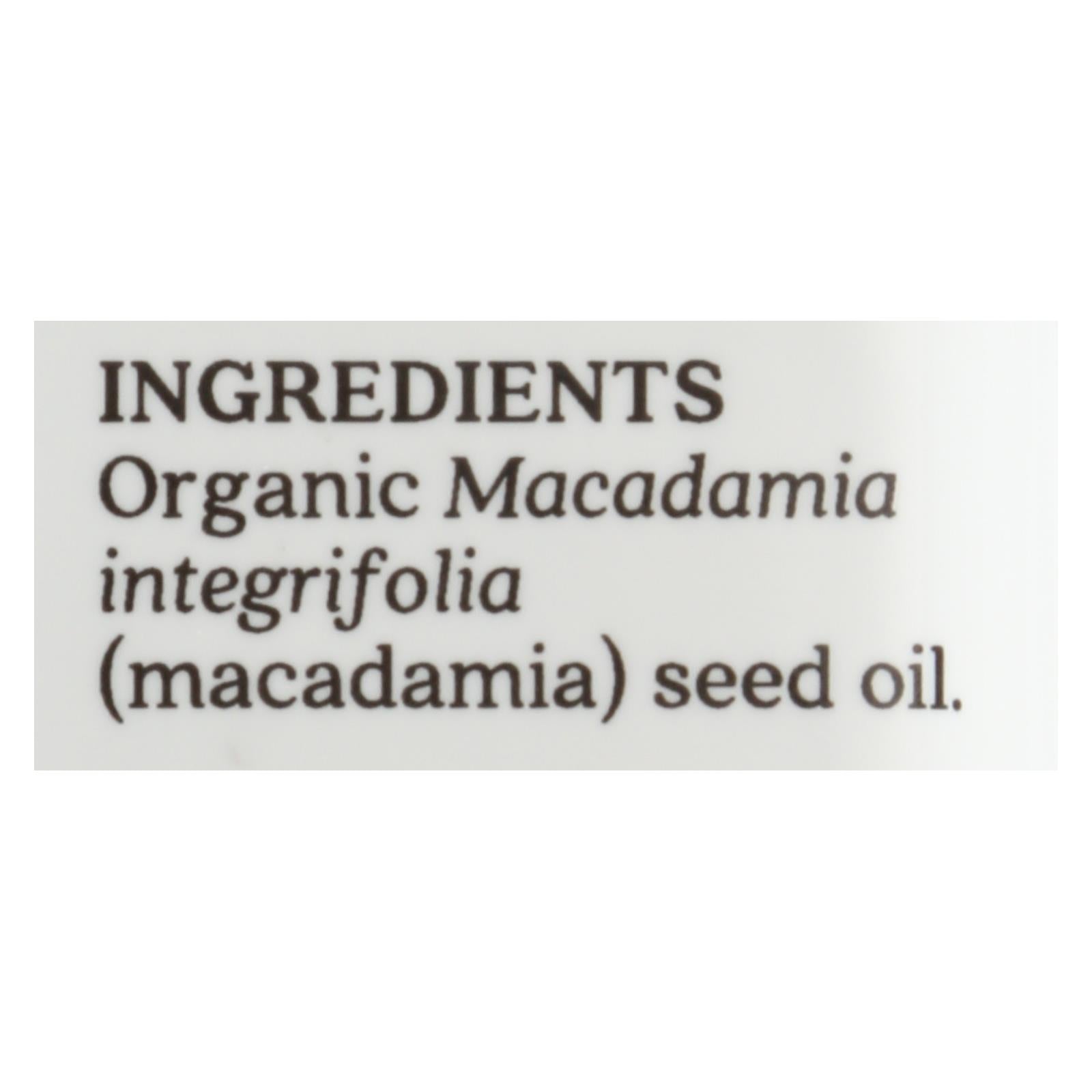 Aura Cacia - Macadamia Skin Care Oil Certified Organic - 1 Fl Oz