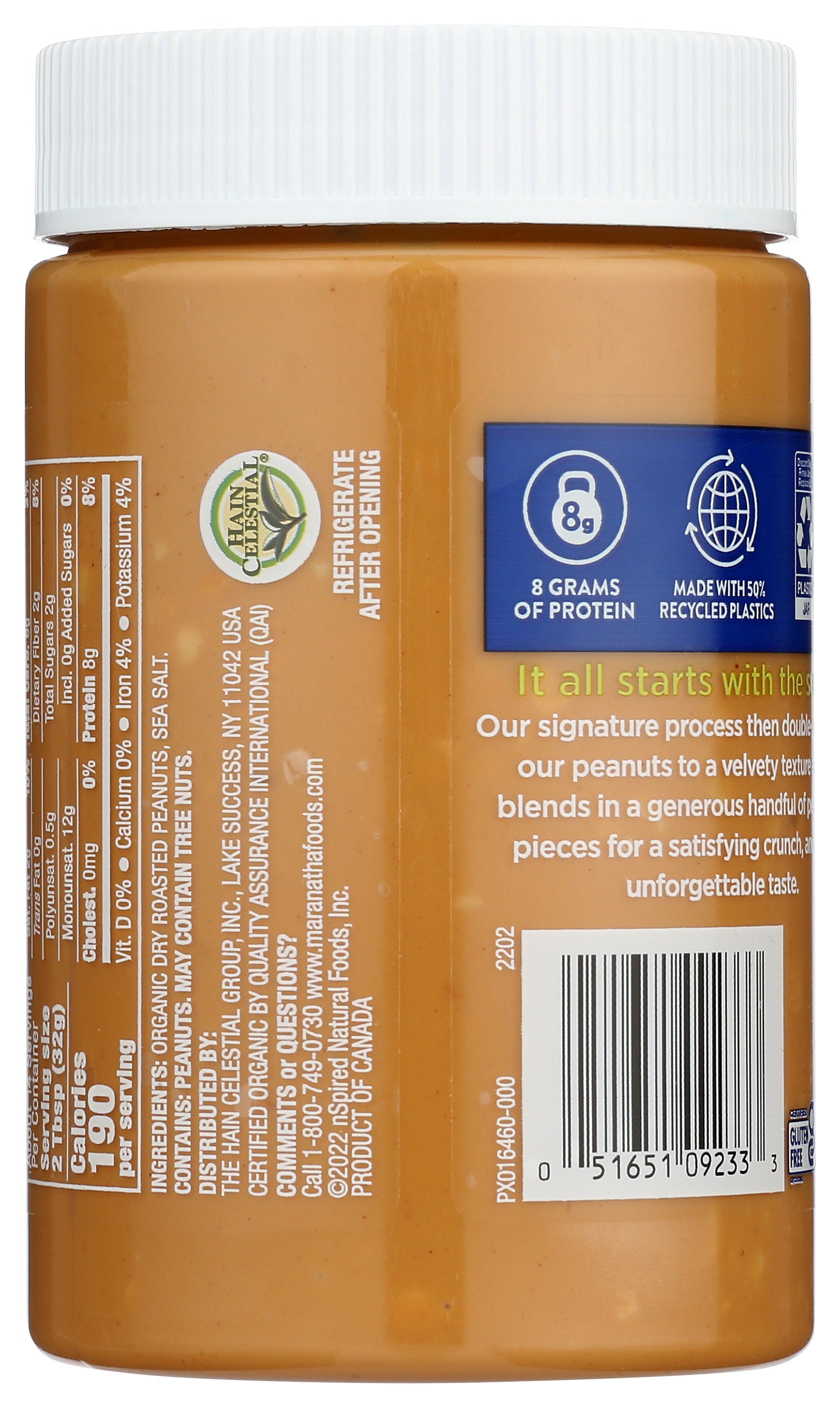 MARANATHA PEANUT BTTR CRNCH SALT ORG - Case of 6