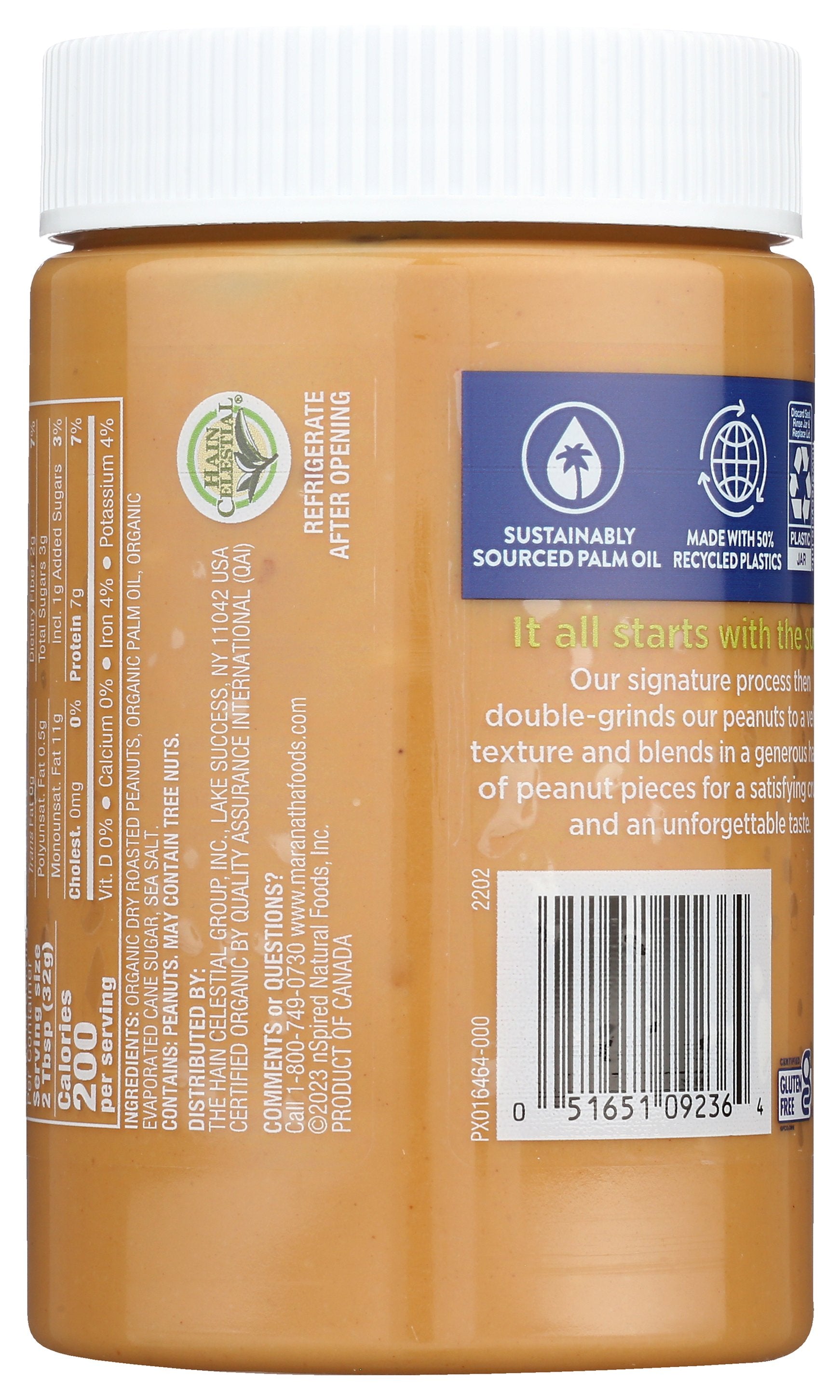 MARANATHA PEANUT BTTR NOSTIR CRNCHY ORG - Case of 6