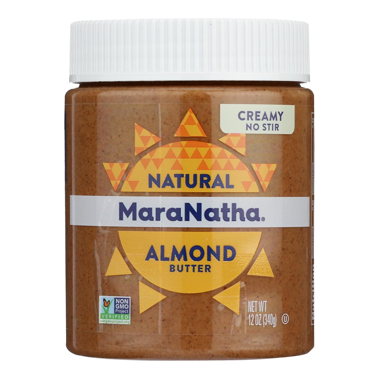 Maranatha Natural Foods Almond Butter - Creamy No Stir - Case of 6 - 12 oz