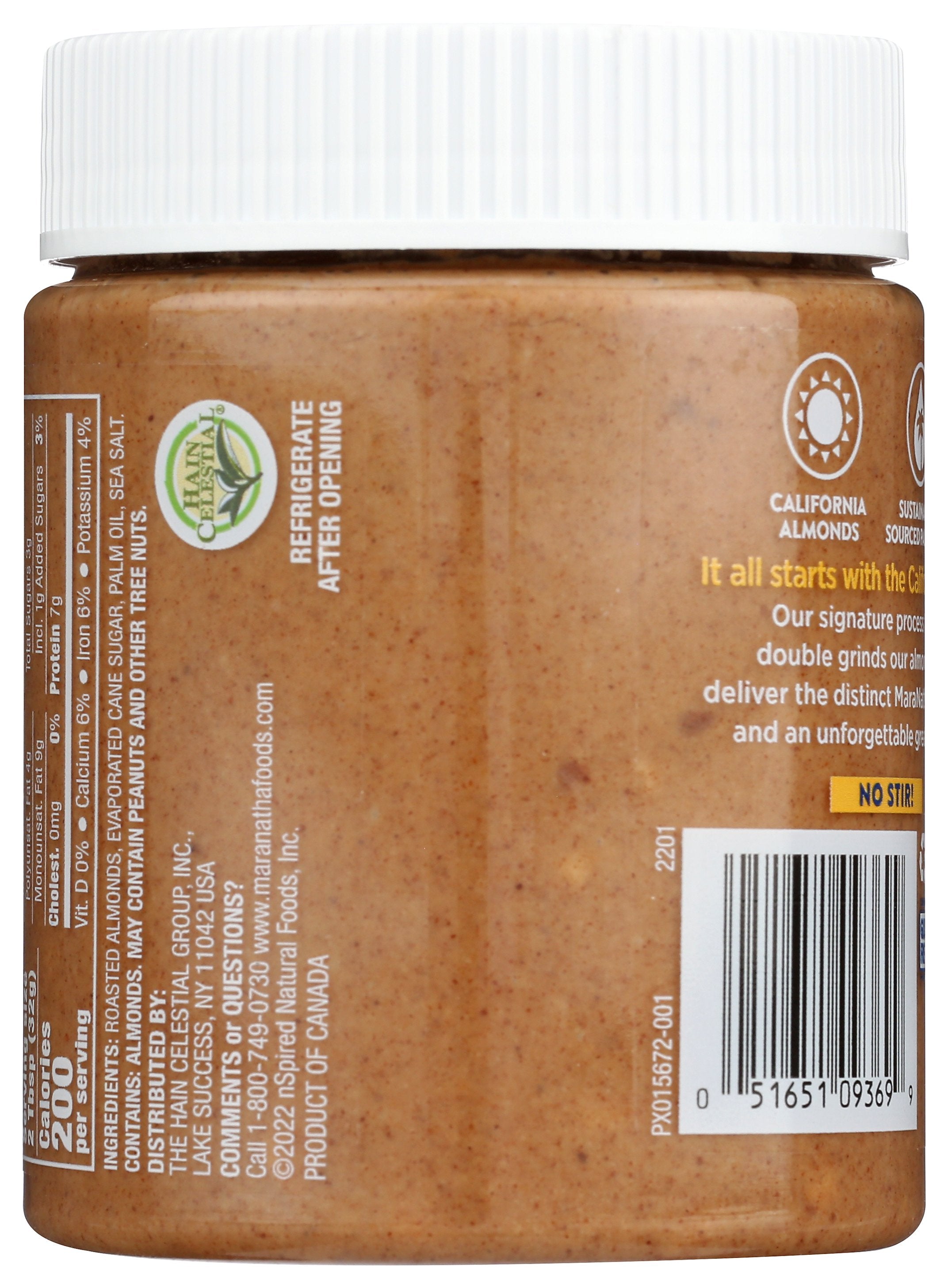 MARANATHA NUT BTTR ALMND NOSTIR CRNCHY - Case of 6