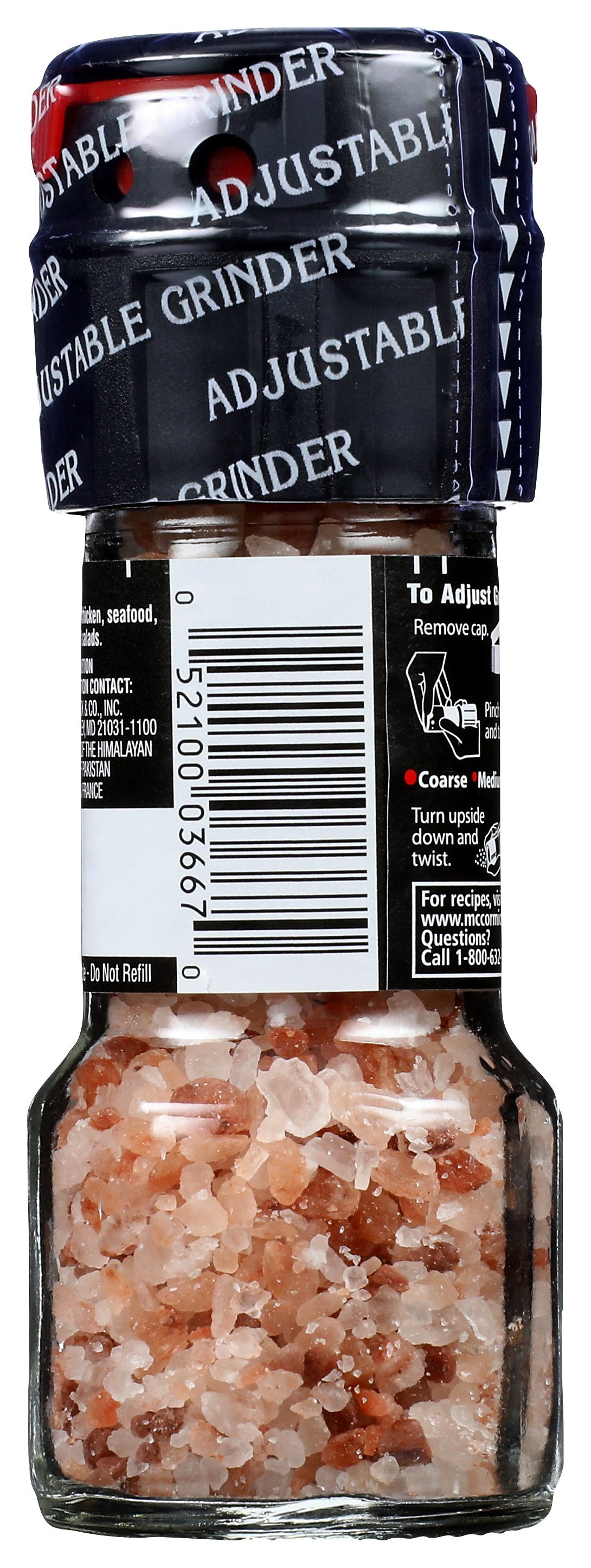 MC CORMICK SALT PNK HIMAYALN GRINDER - Case of 6