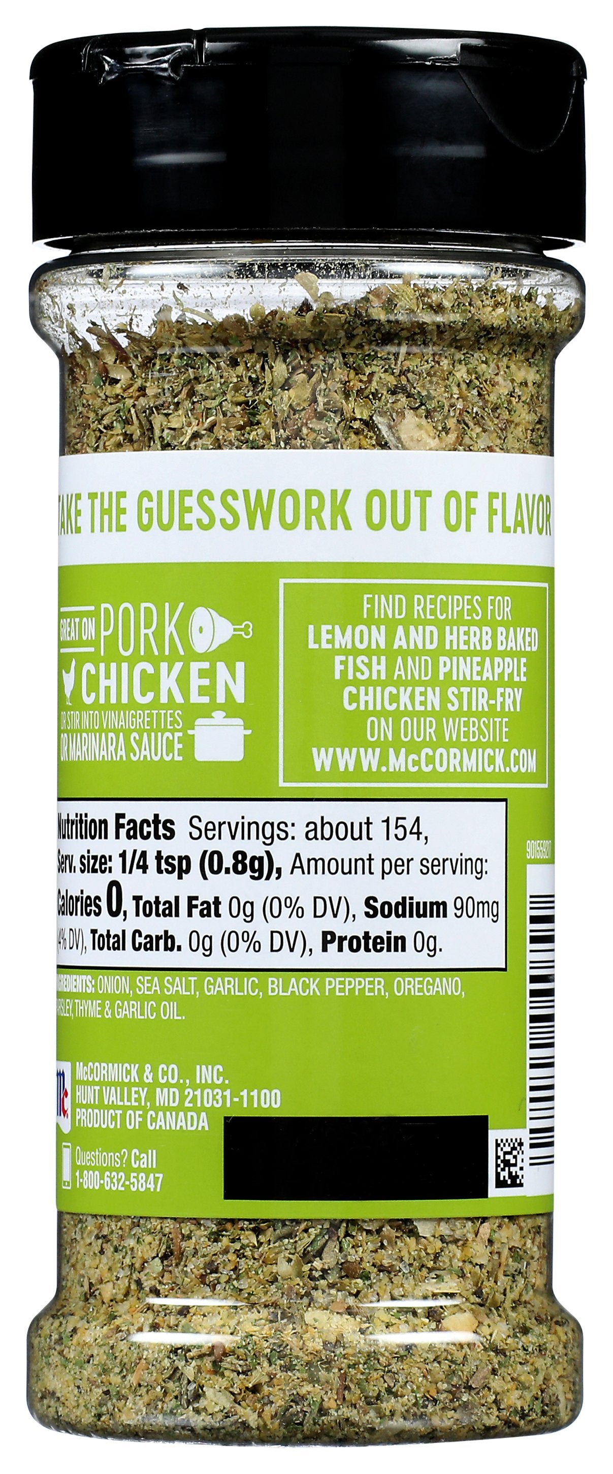 MC CORMICK SPICE PPR BLK CR GR HERB - Case of 6
