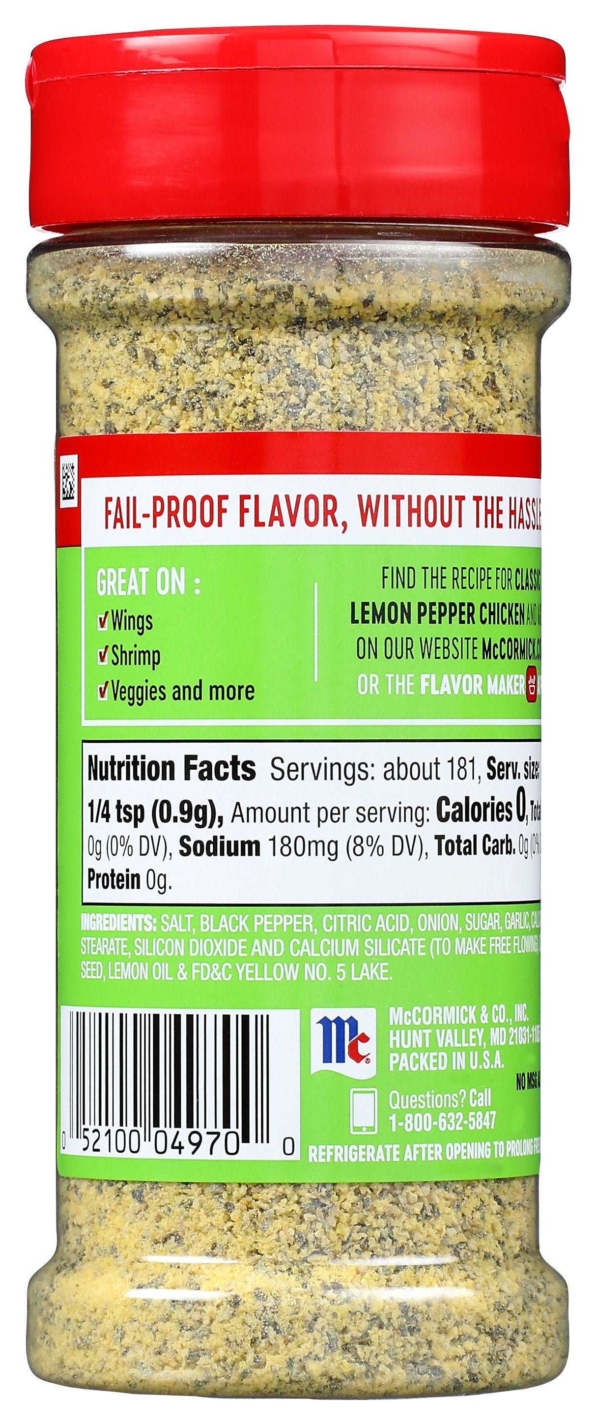 MC CORMICK SEASONING PERF PNCH LEMON - Case of 6