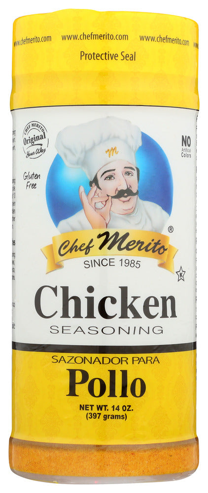 Chef Merito Seasoning Chicken - Pack of 6 - 14 oz