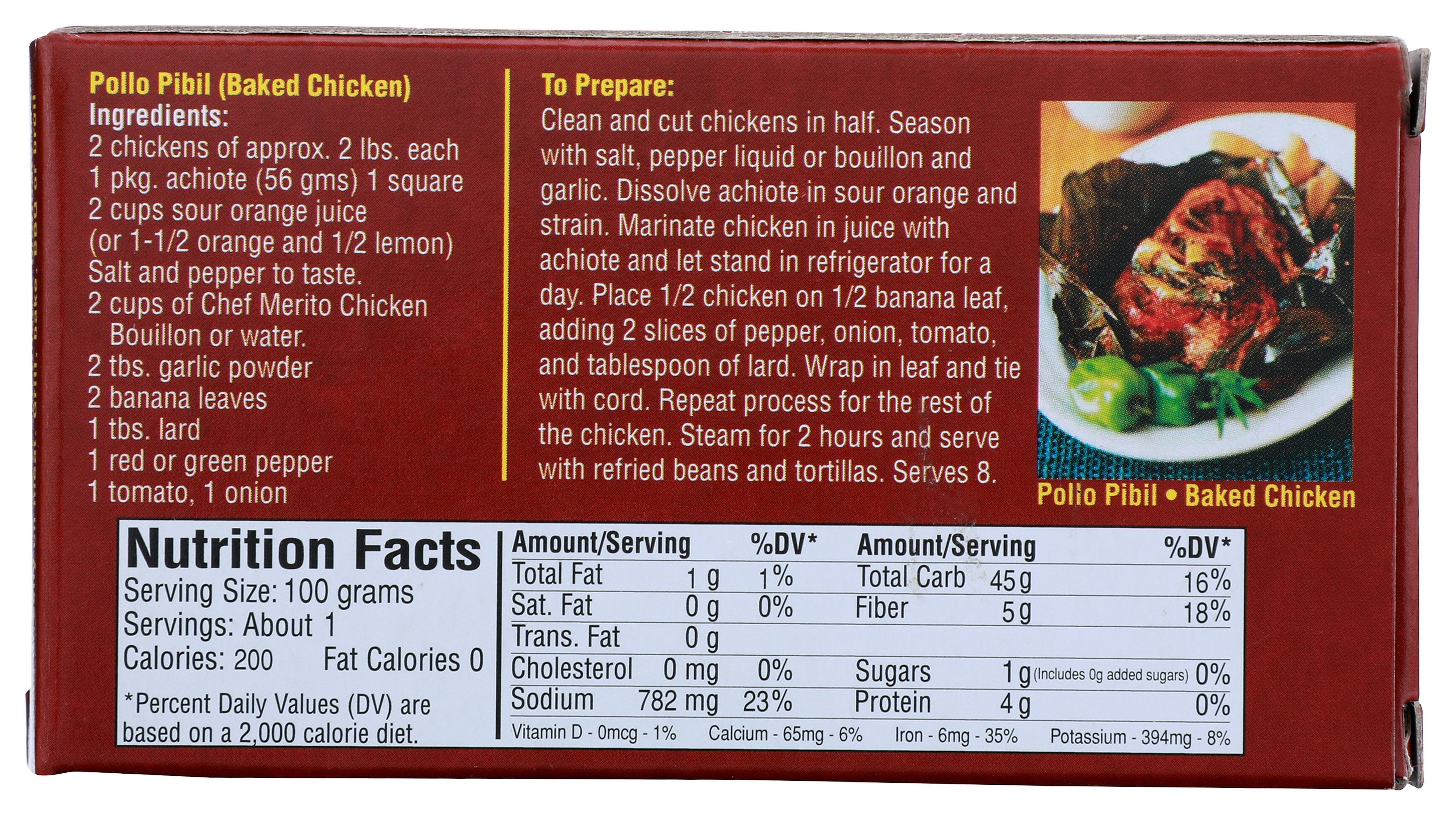 CHEF MERITO SSNNG ACHIOTE PASTE - Case of 12