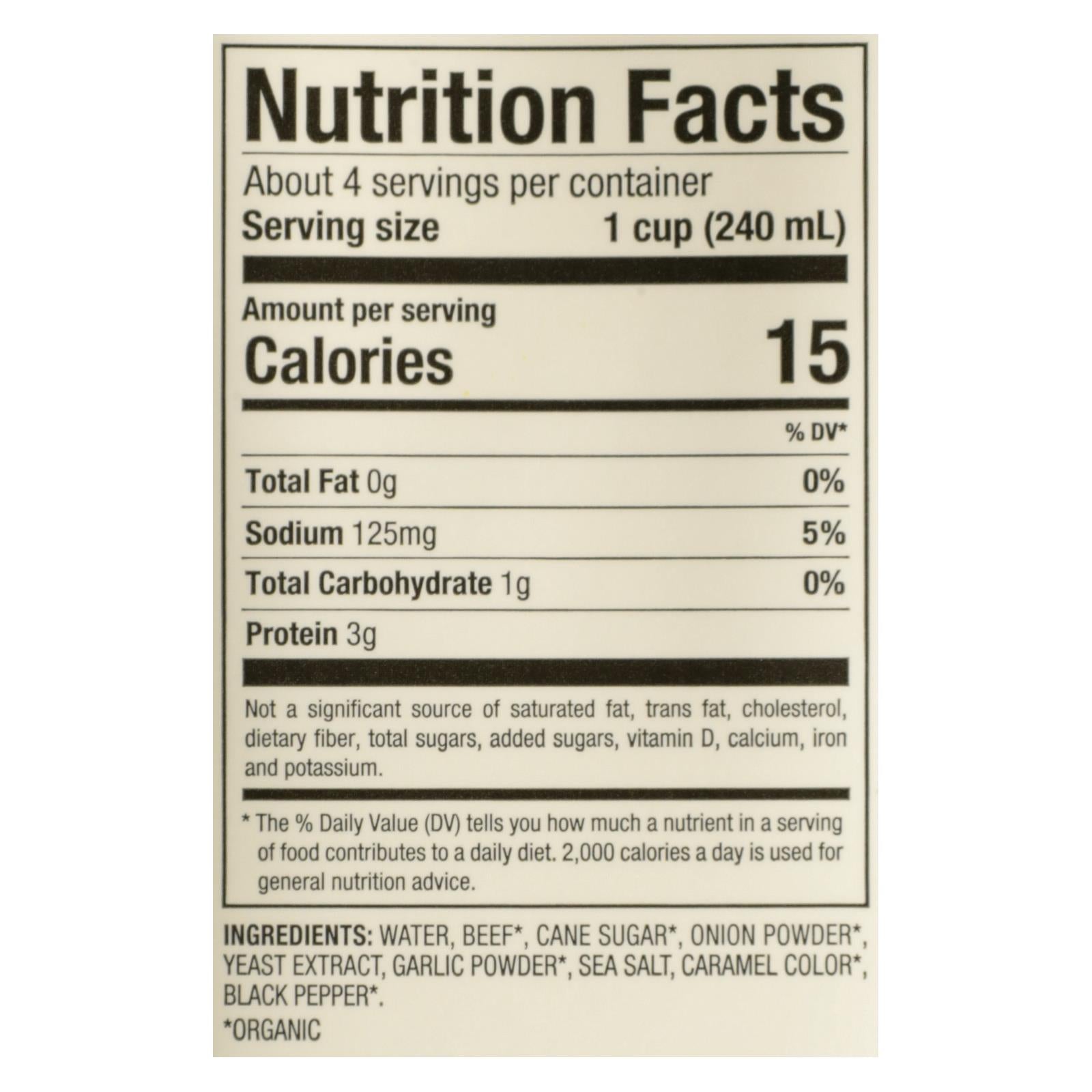 Pacific Foods Broth Low Sodium Beef  - 1 Each - 32 FZ
