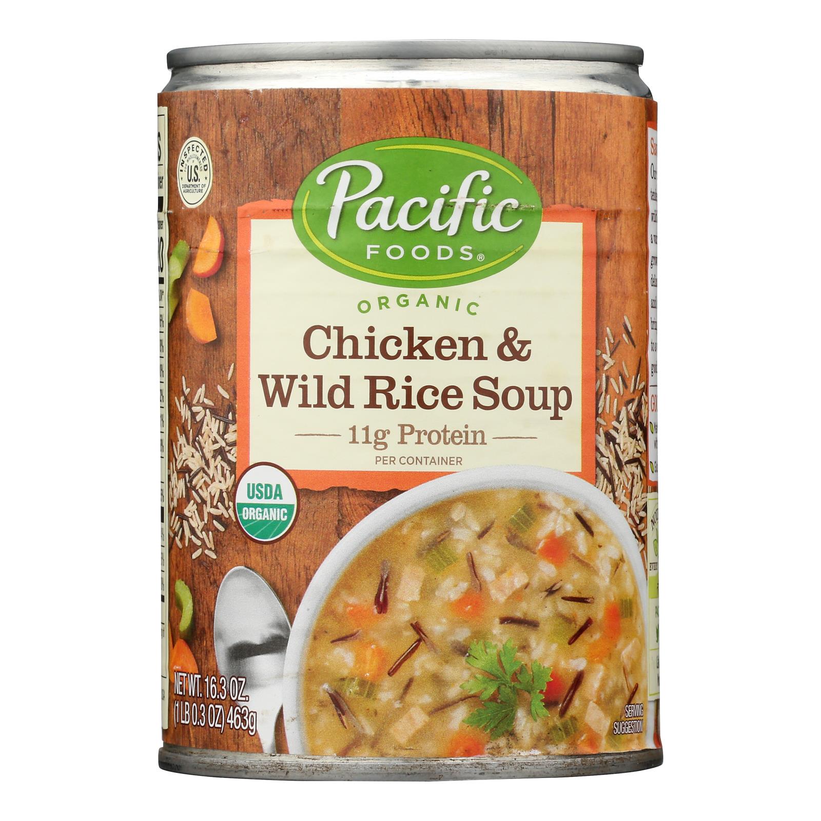 Pacific Foods - Soup Chickn Wild Rice - Case of 12-16.3 OZ