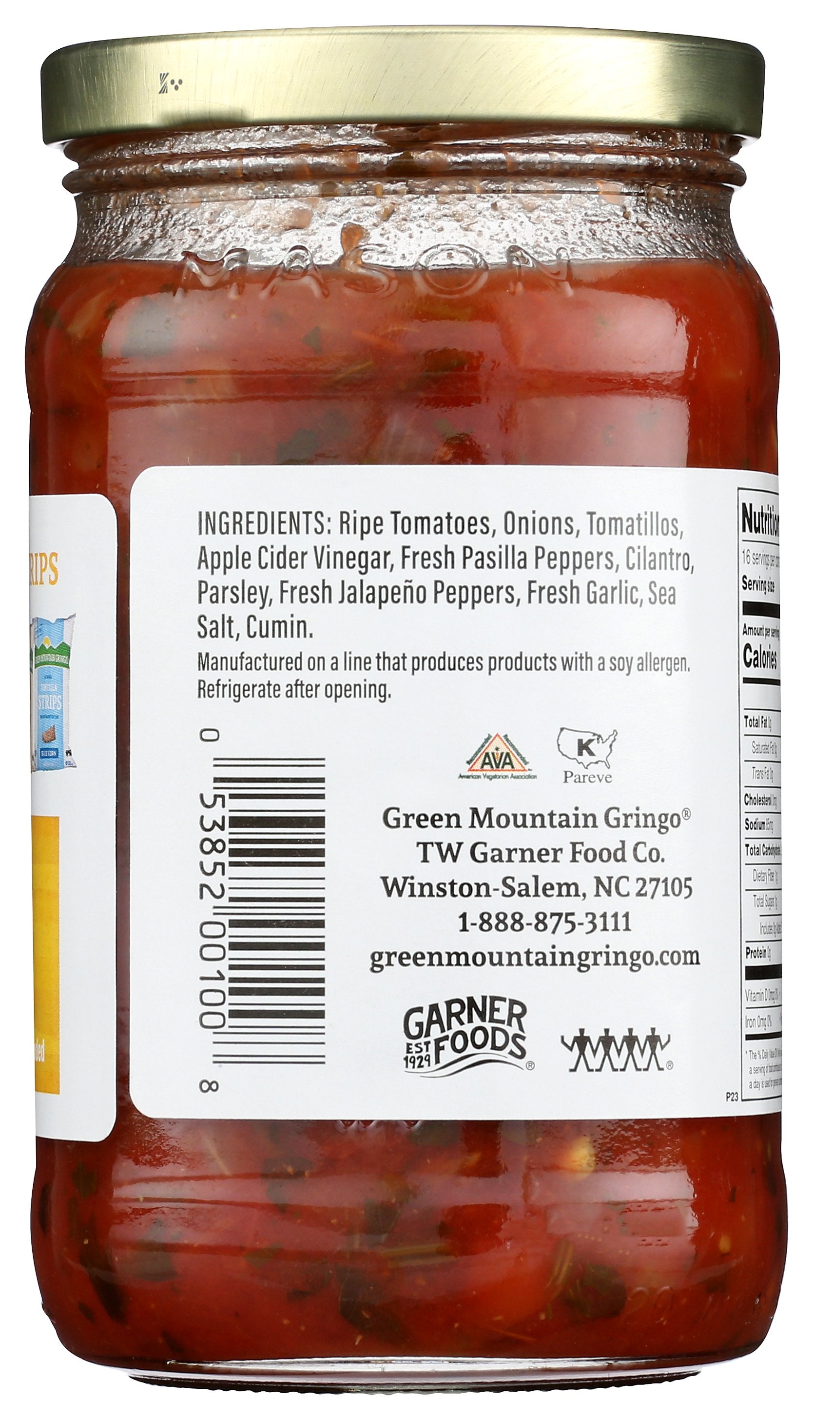 GREEN MOUNTAIN GRINGO SALSA MILD - Case of 6