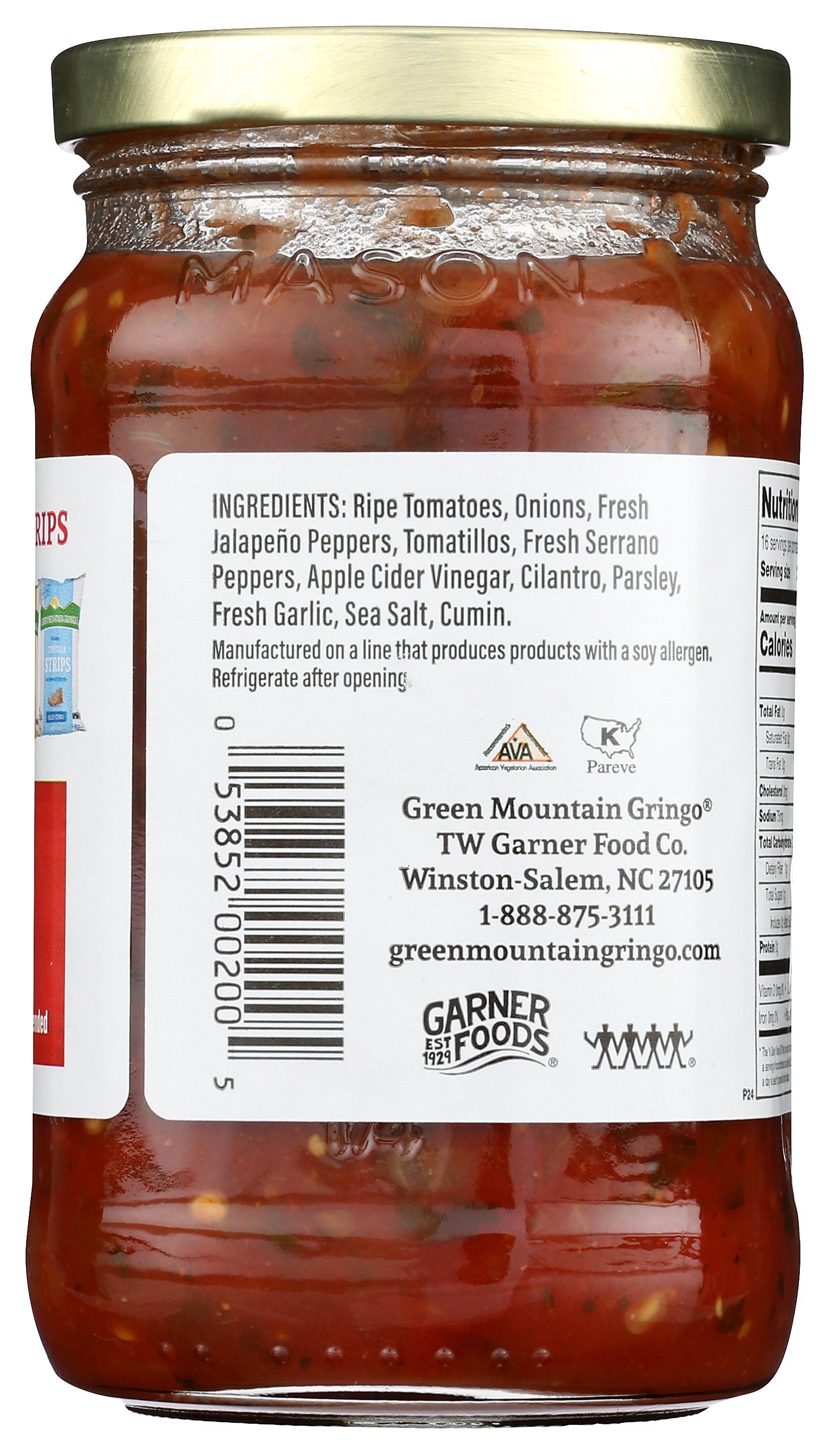 GREEN MOUNTAIN GRINGO SALSA HOT - Case of 6