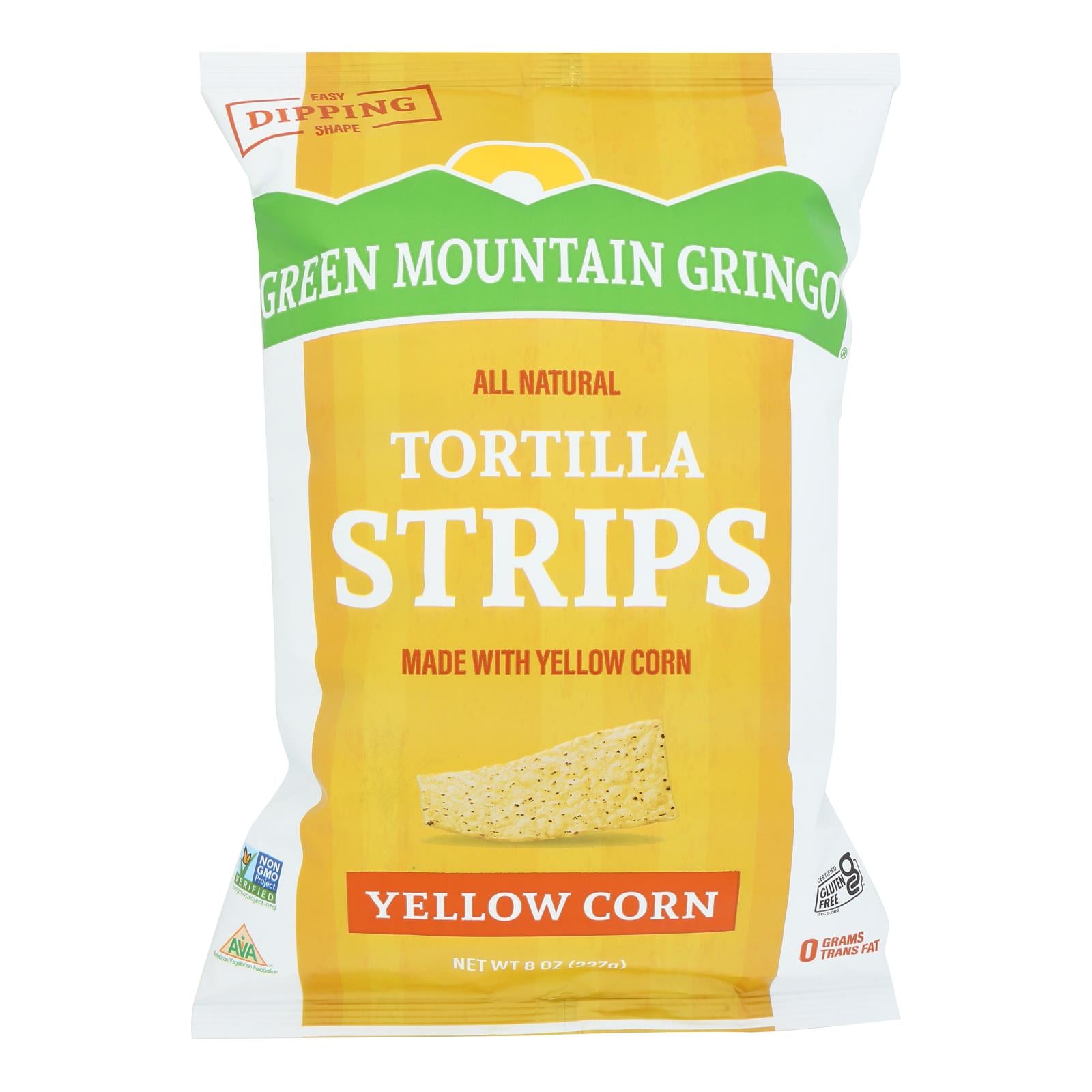 Green Mountain Gringo Tortilla Strips - Original - Case Of 12 - 8 Oz.