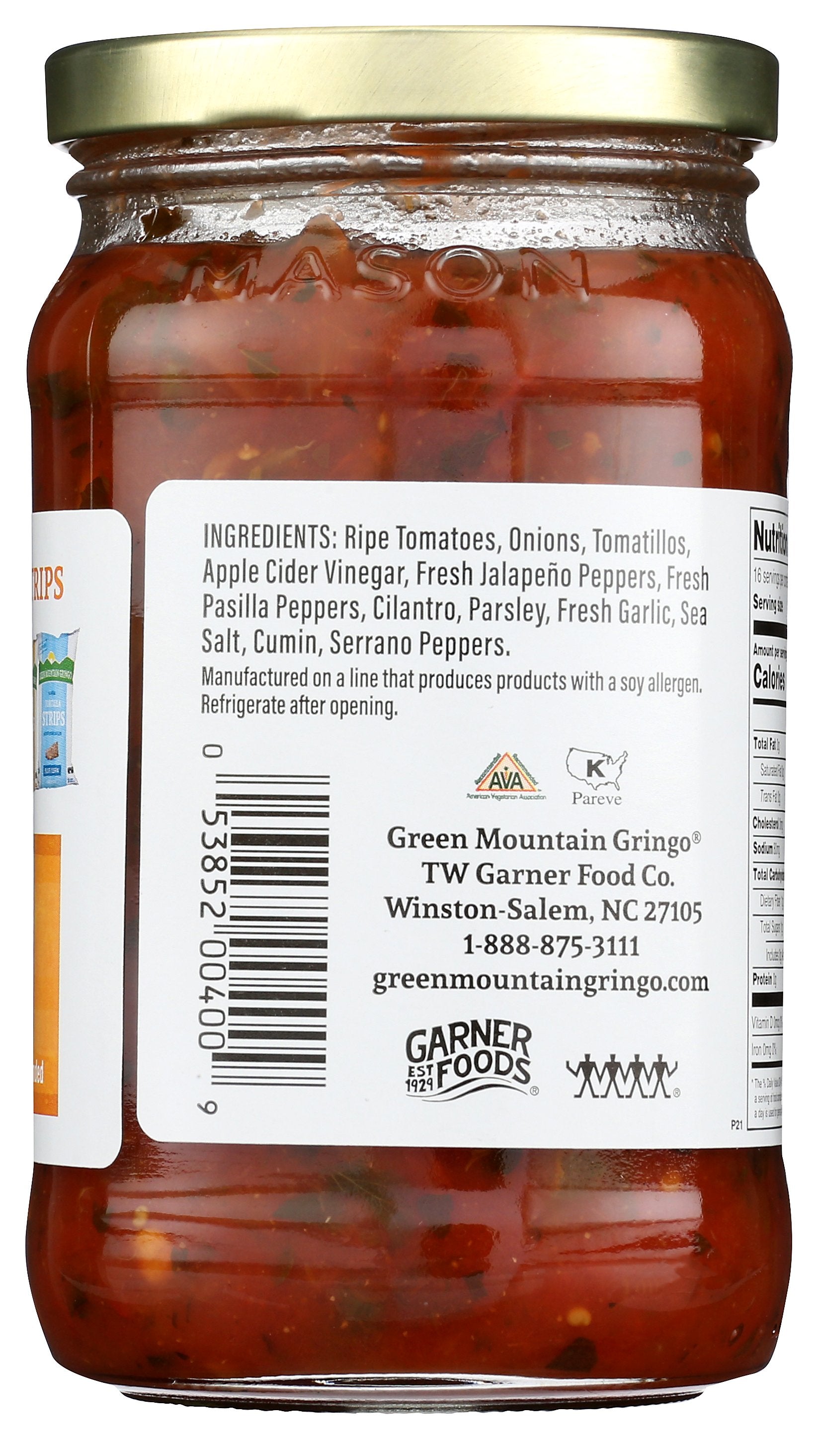 GREEN MOUNTAIN GRINGO SALSA MEDIUM - Case of 6