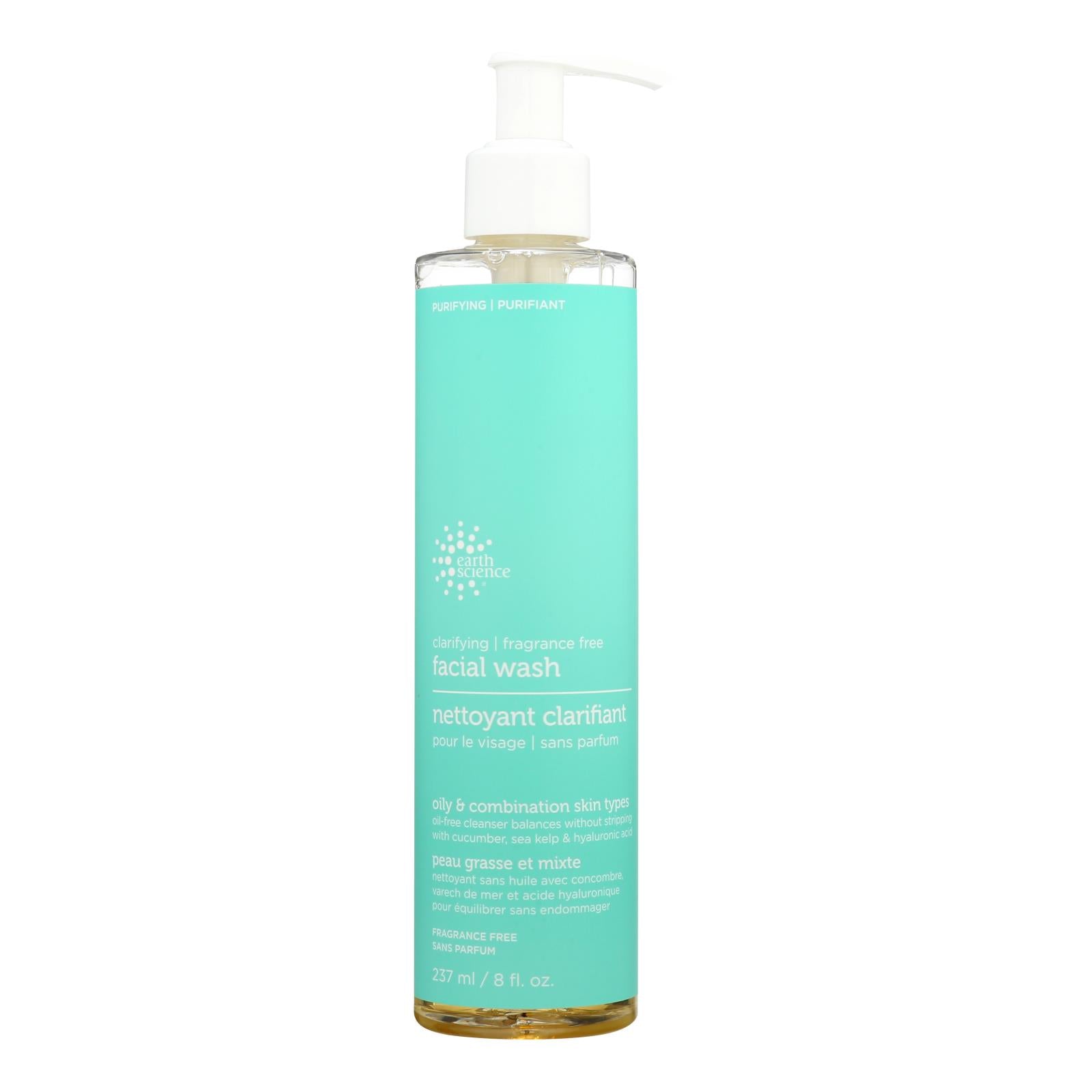 Earth Science Clarifying Facial Wash Fragrance Free - 8 Fl Oz