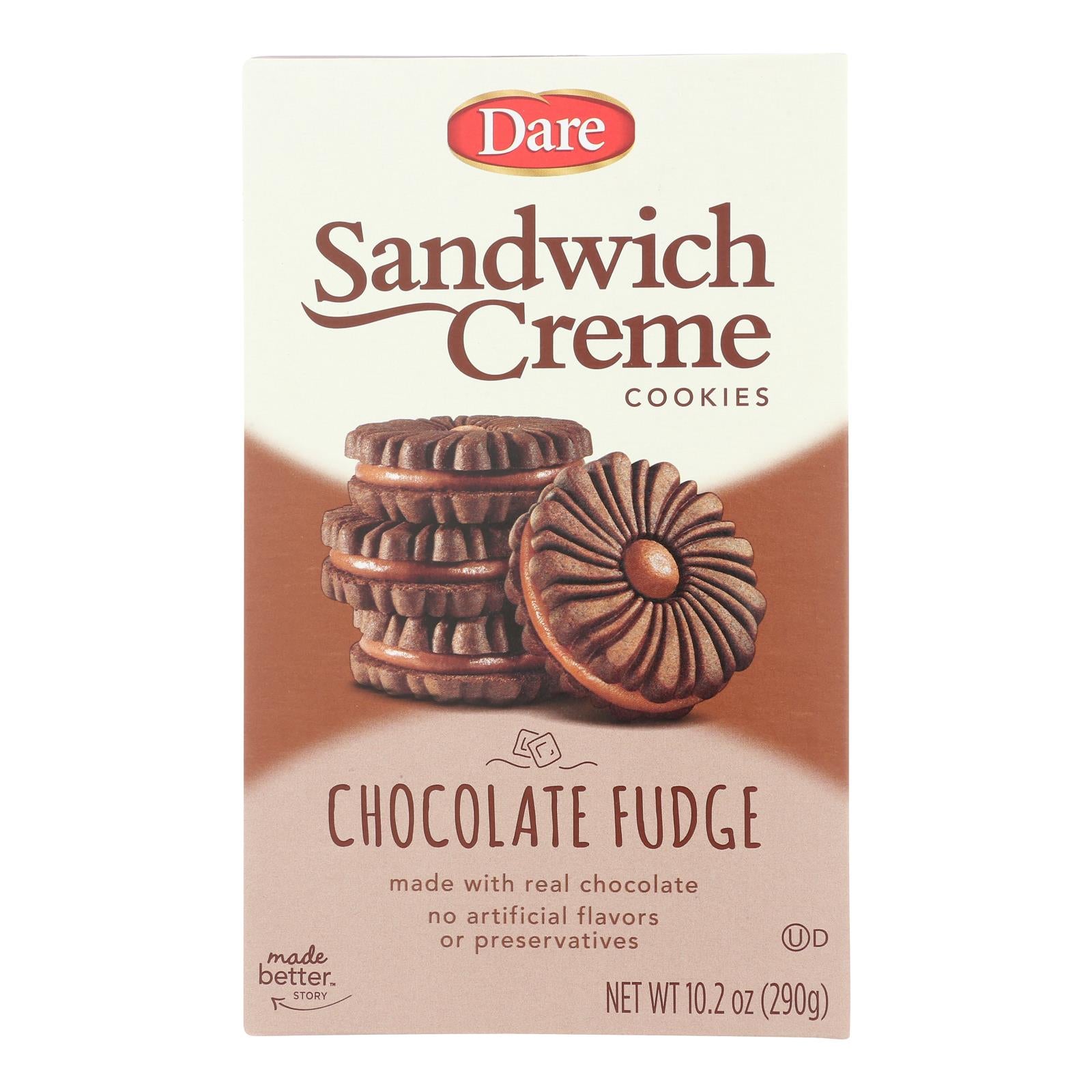 Dare - Cookies - Chocolate Fudge - Case of 12 - 10.2 oz.