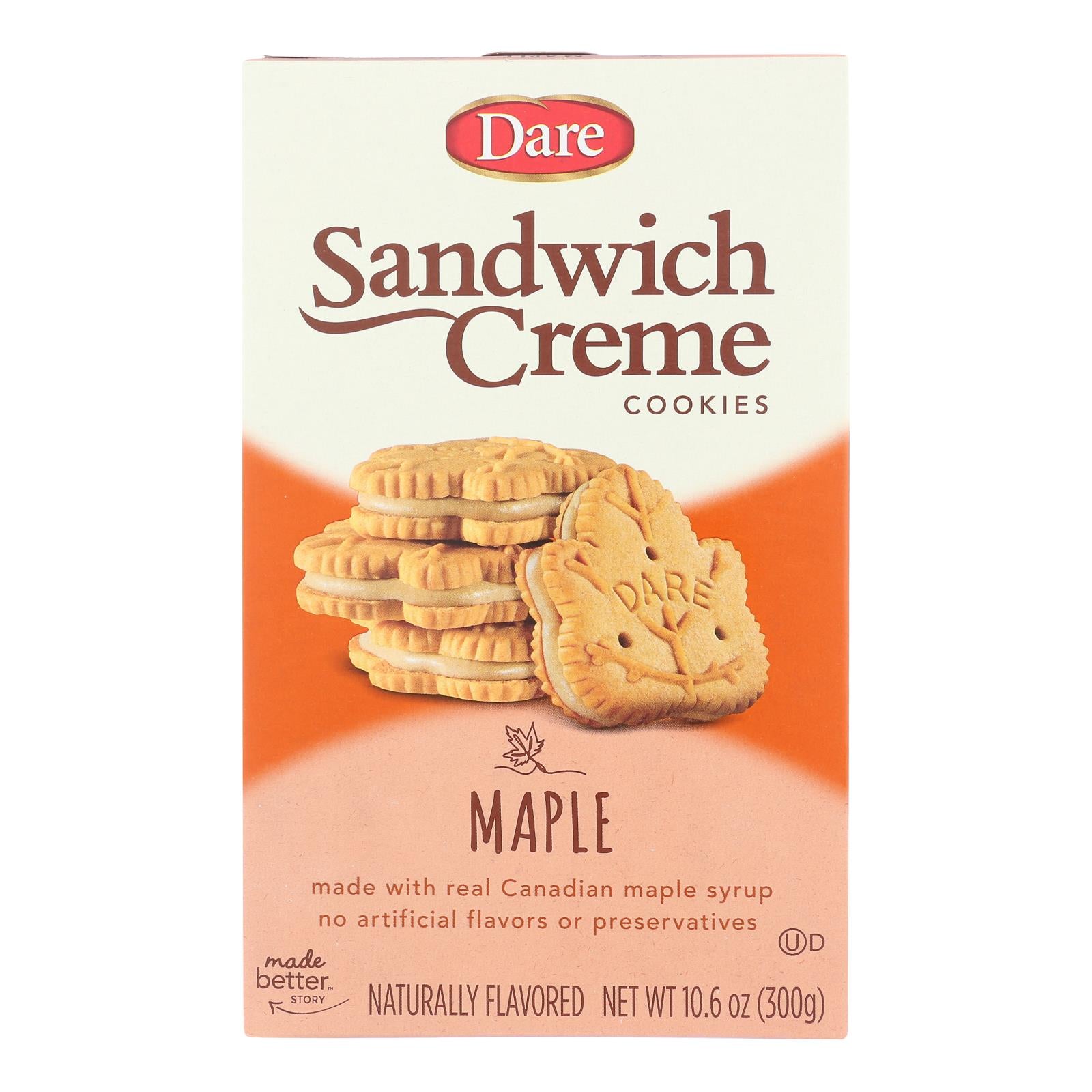 Dare Maple Creme - Case Of 12 - 10.6 Oz