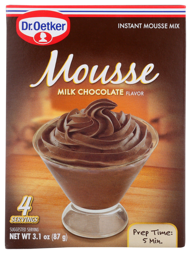 Dr. Oetker Mousse Supreme Chocolate Milk - Case of 12-3.1 OZ