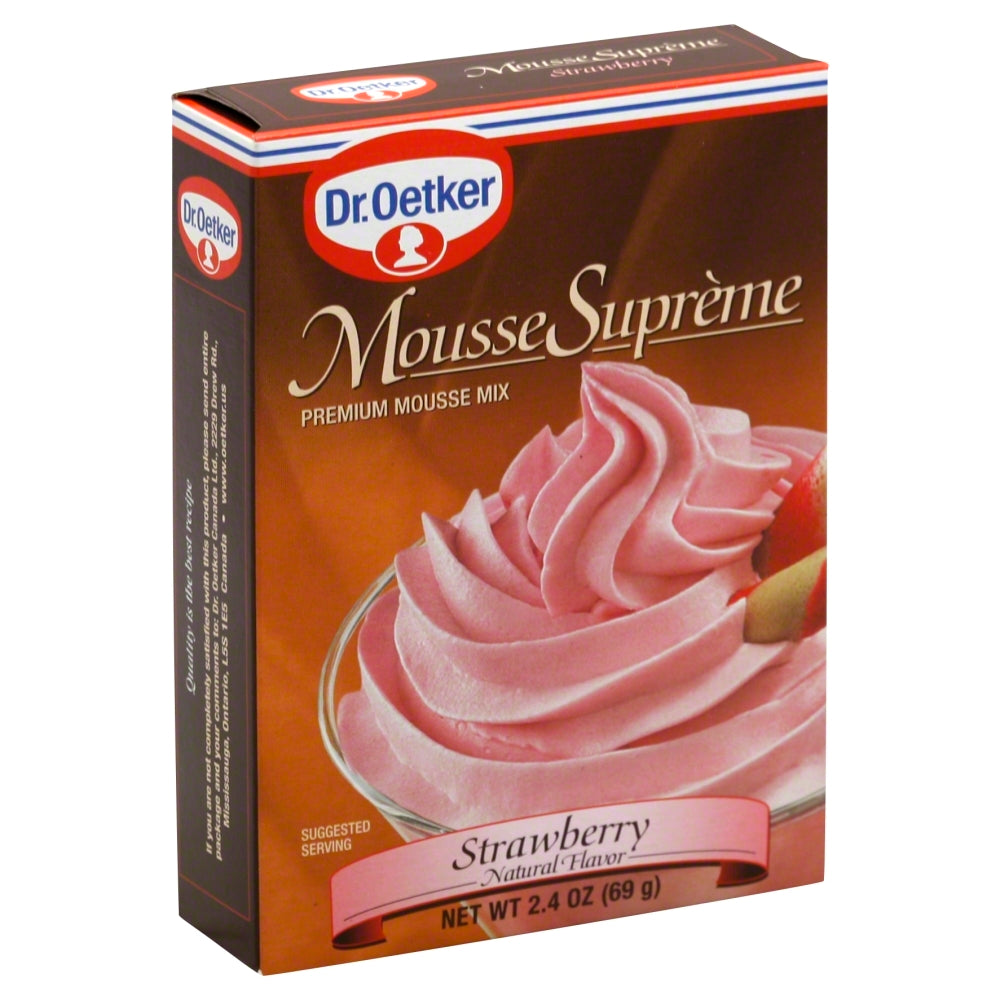 Dr. Oetker Mousse Supreme Strawberry - Case of 12-2.4 OZ