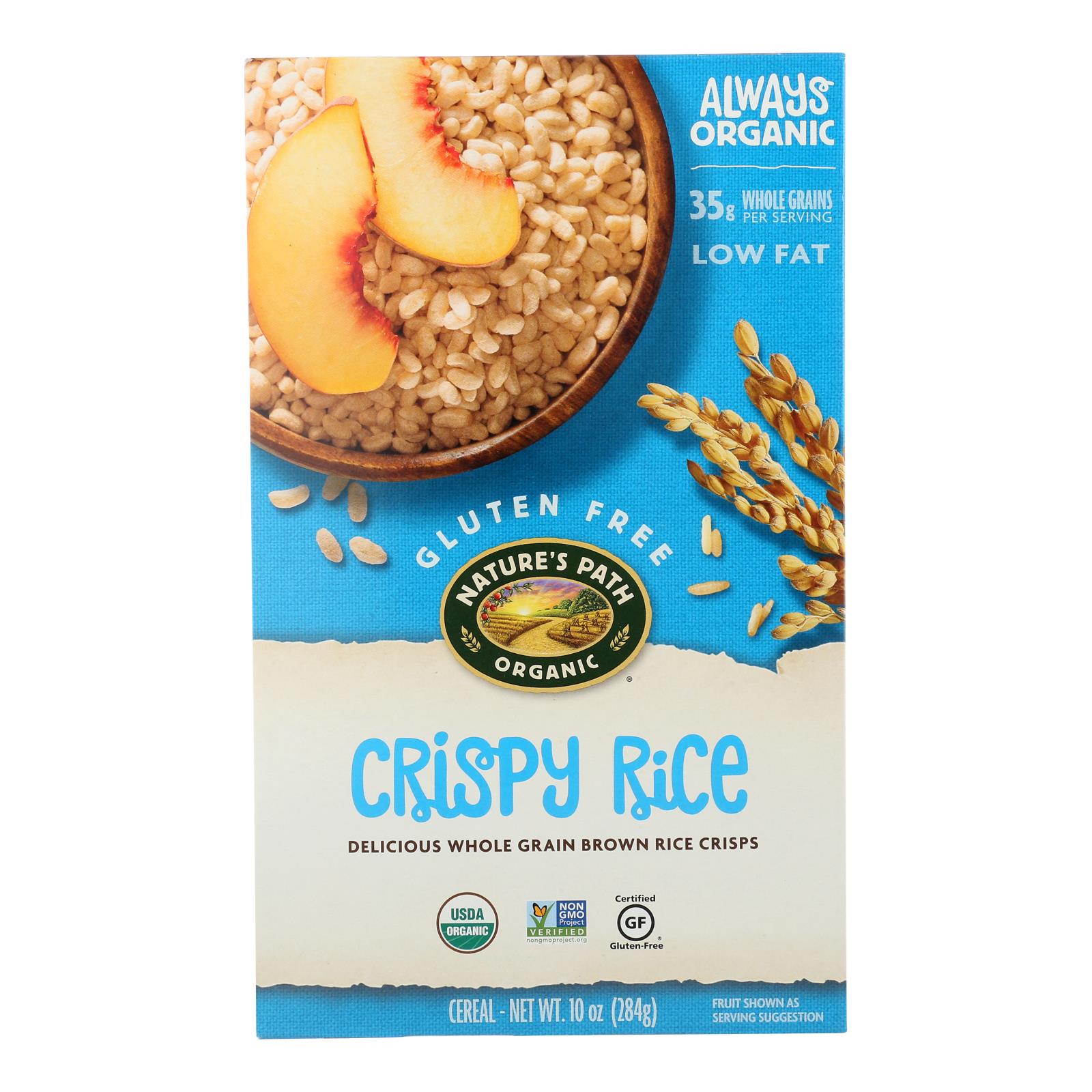 Nature's Path Organic Whole Grain Crispy Rice Cereal - Case Of 12 - 10 Oz.