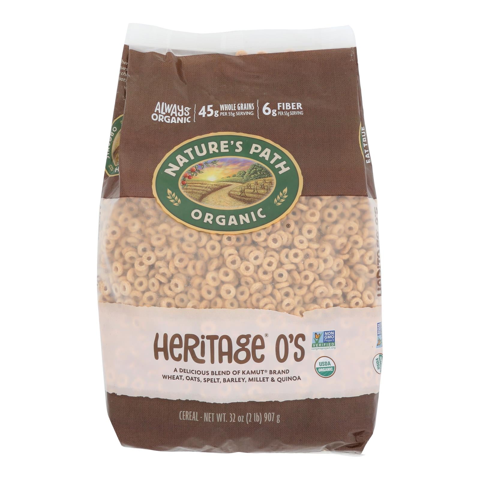 Nature's Path Organic Heritage O's Cereal - Case Of 6 - 32 Oz.