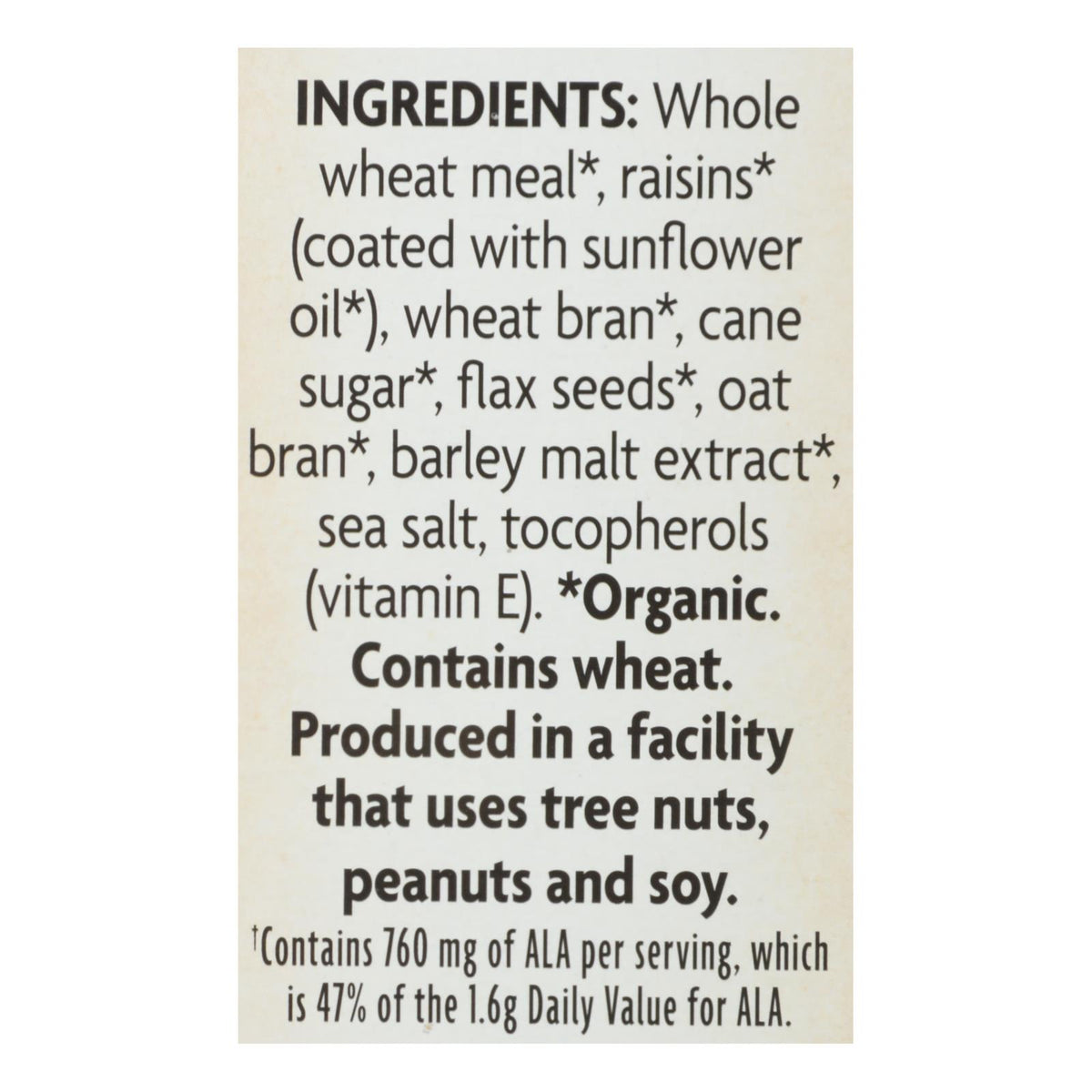 Nature's Path Organic Flax Plus Raisin Bran Cereal - Case Of 12 - 14 Oz.