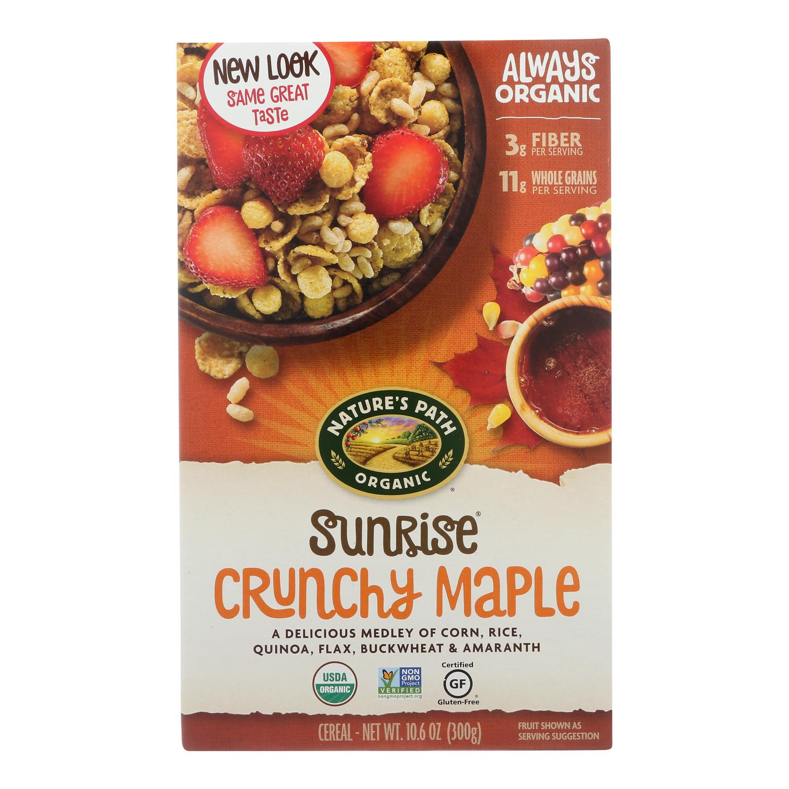 Nature's Path Crunchy Maple - Sunrise - Case Of 12 - 10.6 Oz.