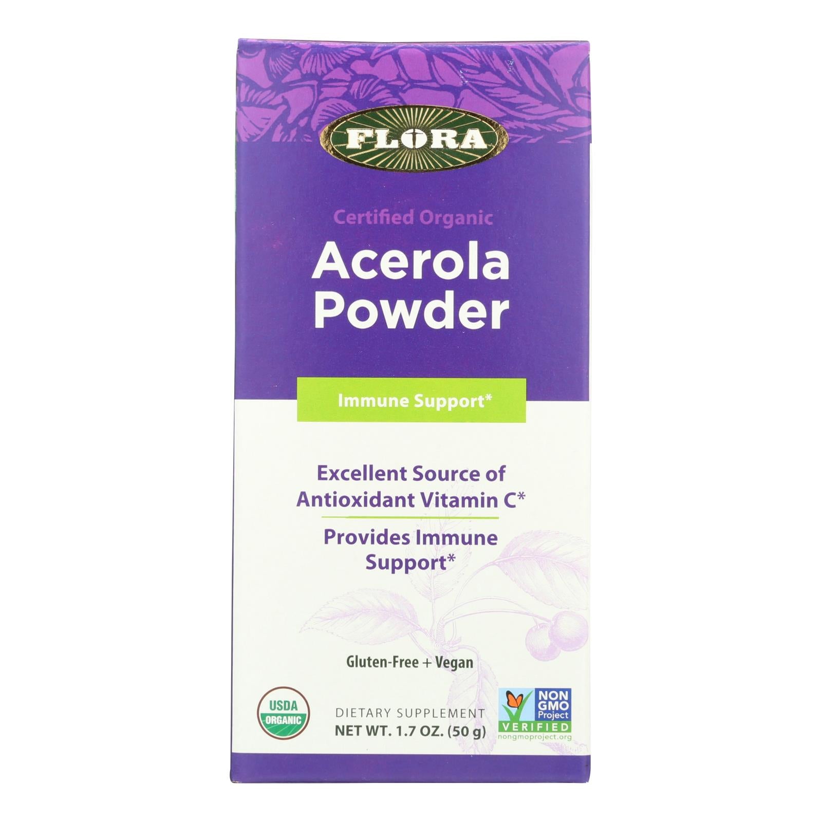 Flora - Acerola Powder - 1 Each-1.7 OZ