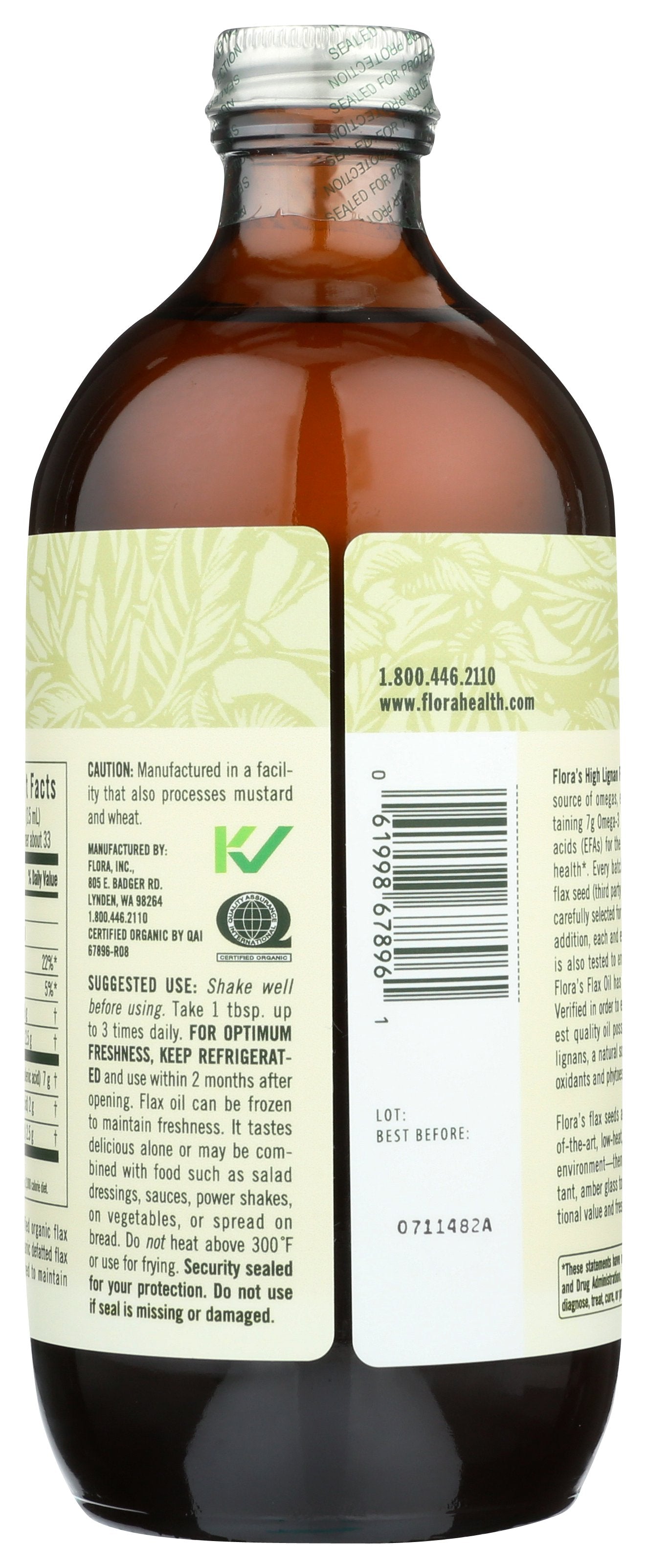 FLORA HEALTH FLAX OIL HI LIGNAN ORGANI