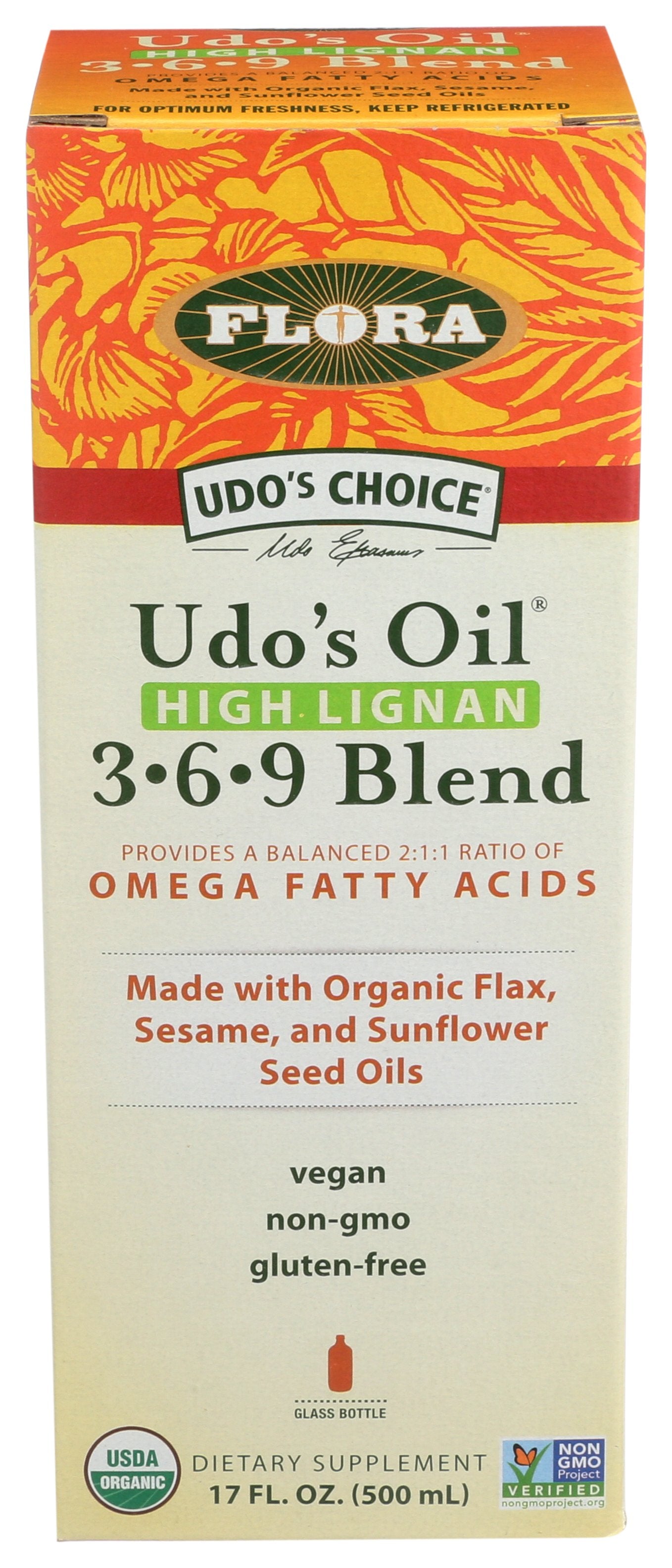 FLORA HEALTH UDO HI LGNN OIL BLND ORG